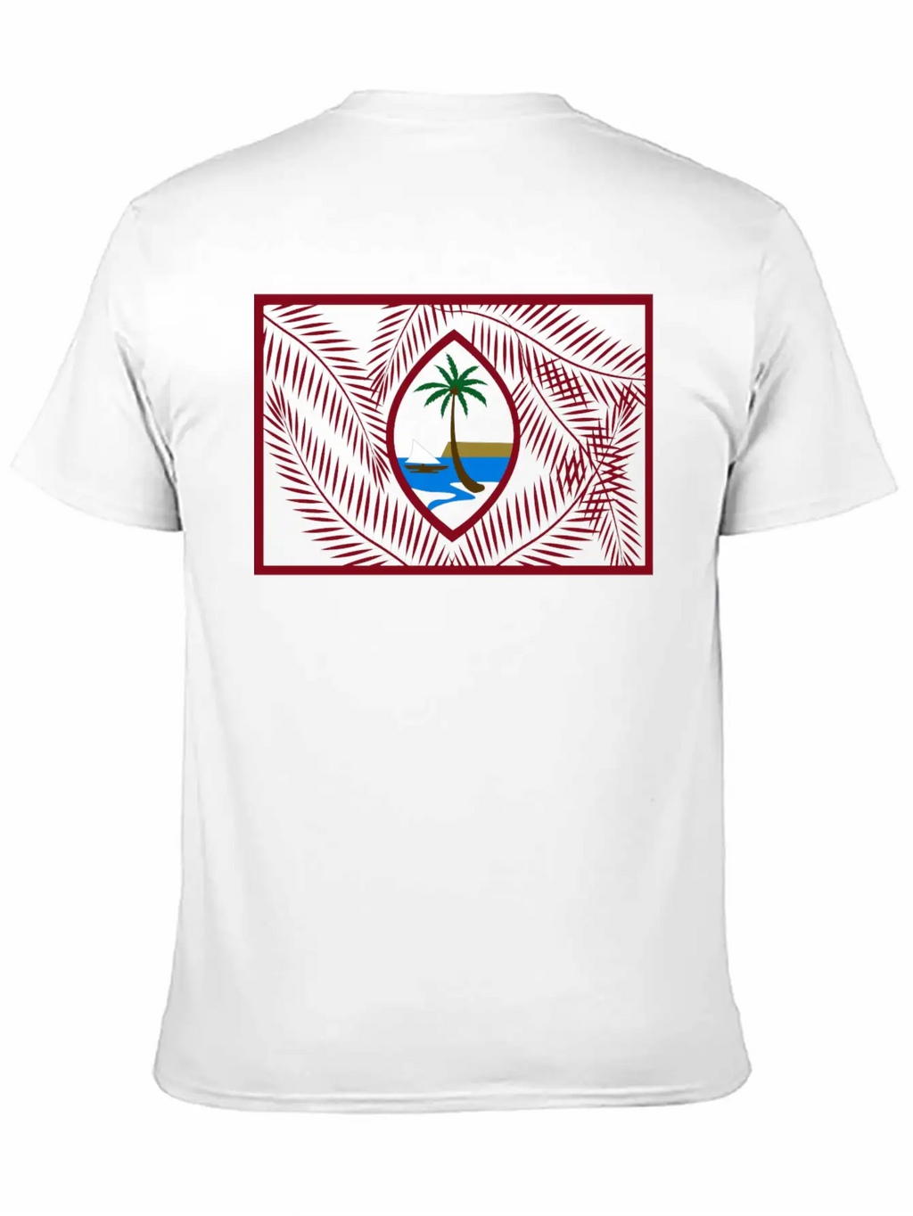 New Guam Flag Palm USA Flag Classic Cotton Tee – Unisex Comfort For Any Season