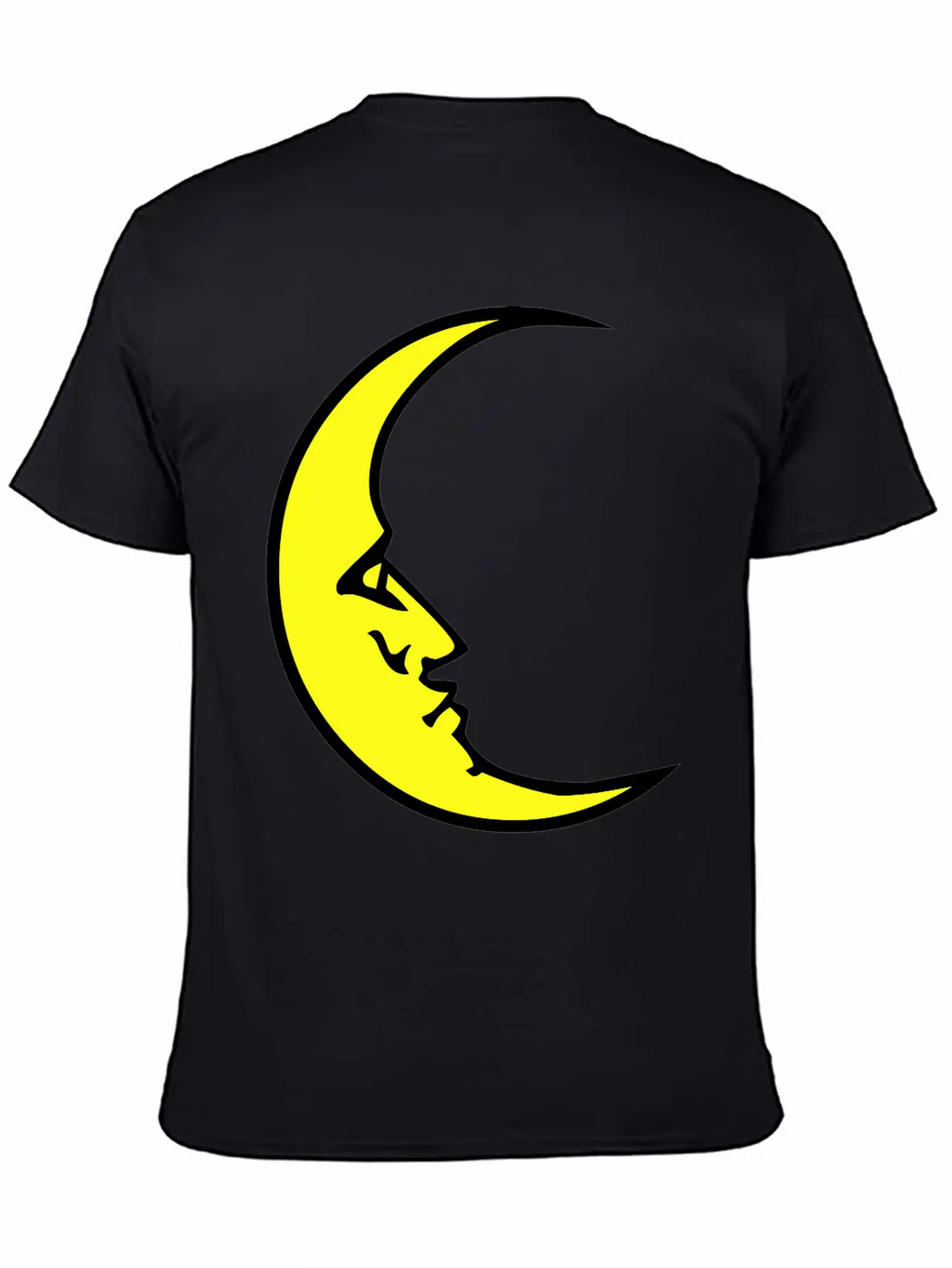New Moon Face Crescent Classic Cotton Tee – Unisex Comfort For Any Season