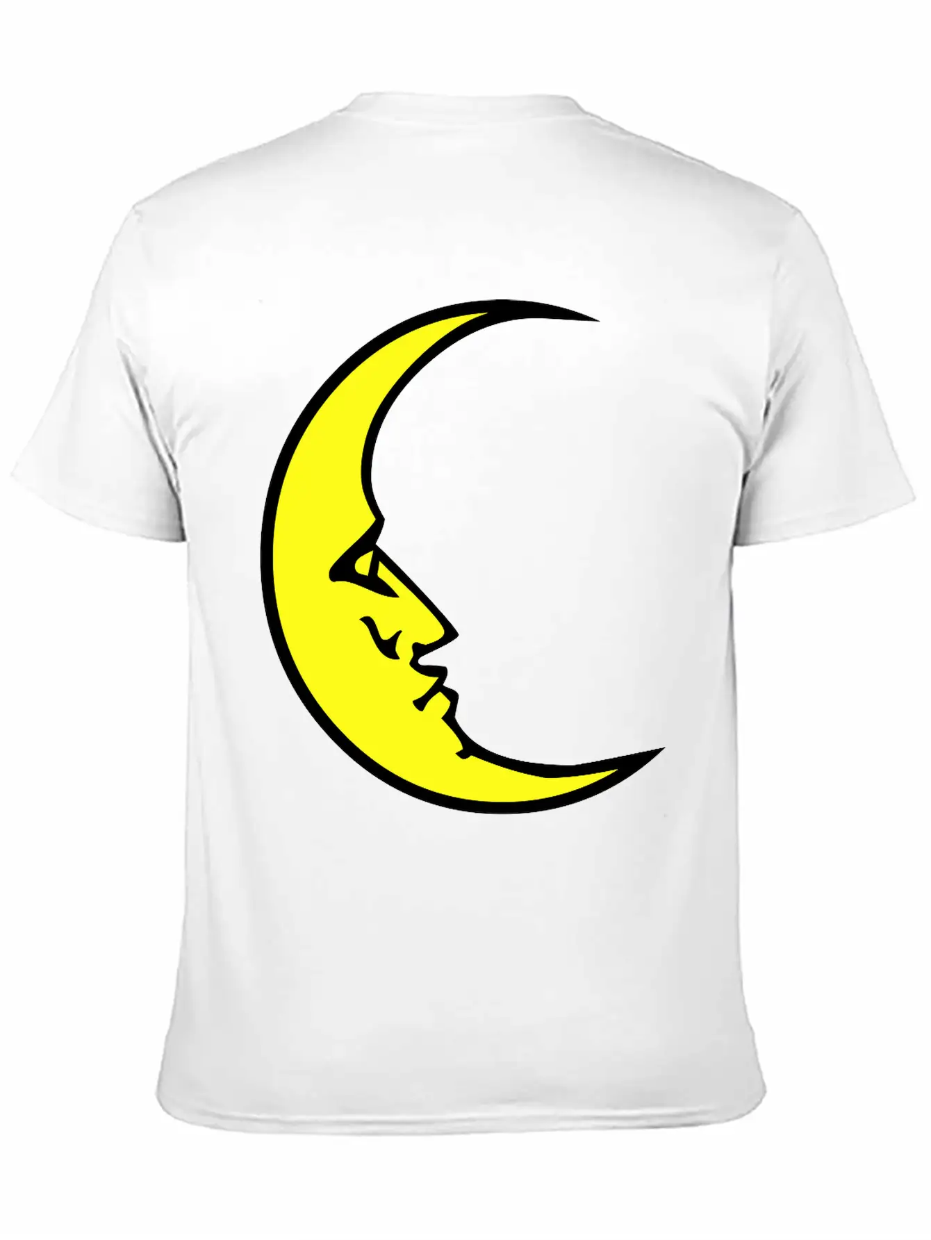 New Moon Face Crescent Classic Cotton Tee – Unisex Comfort For Any Season
