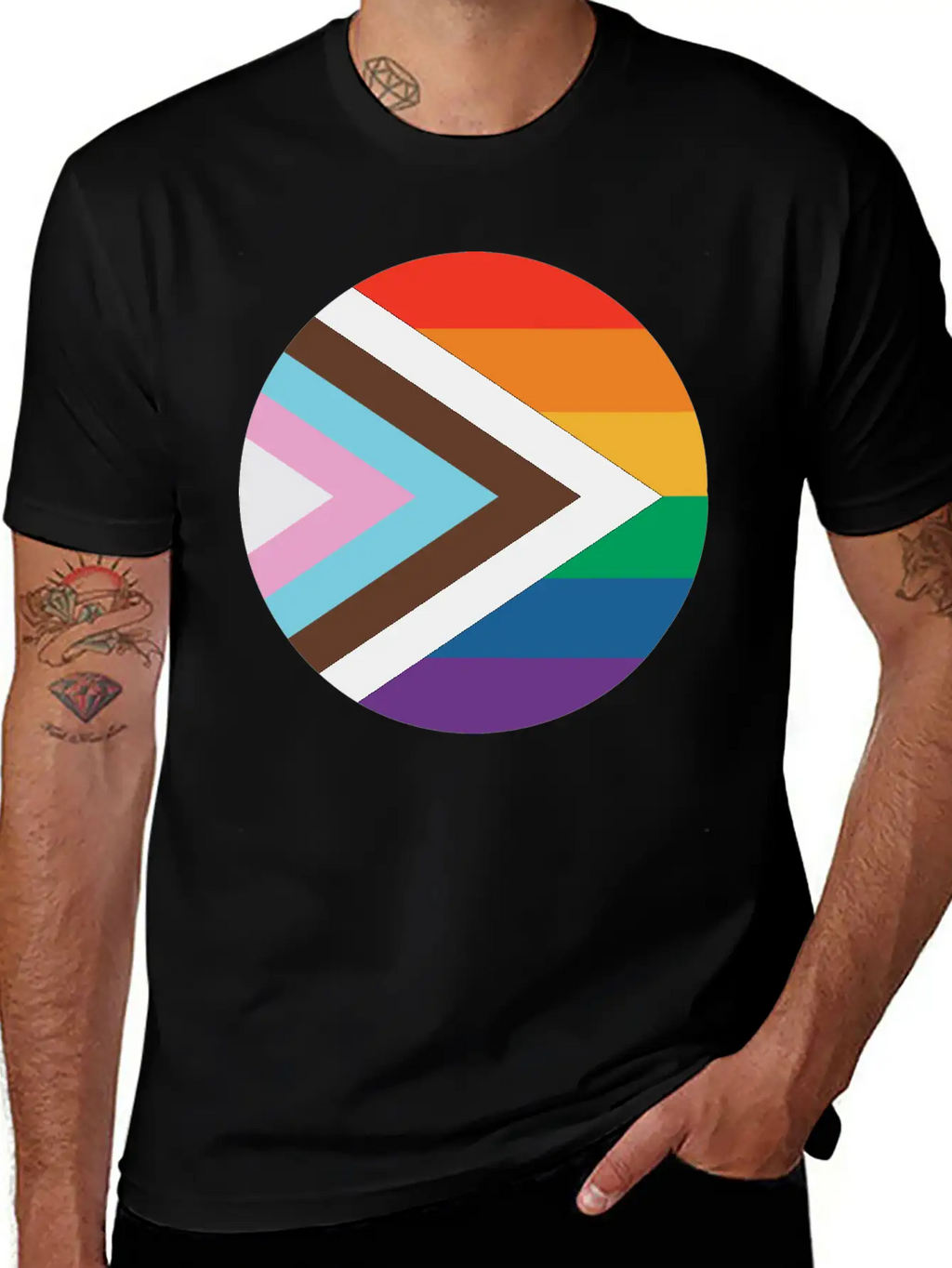 New Pride Flag Timeless Short Sleeve Tee – Comfy And Minimalist Design