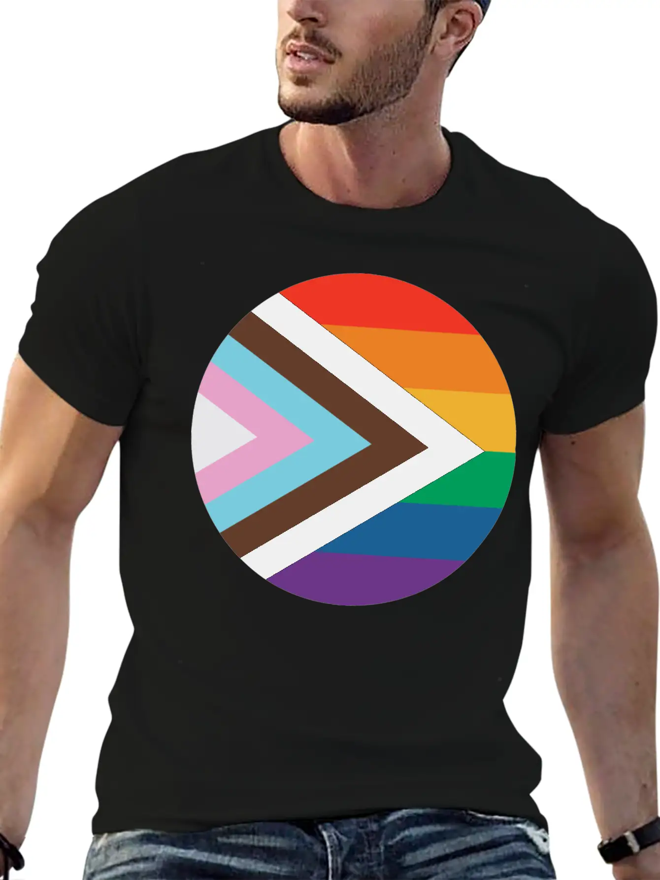 New Pride Flag Timeless Short Sleeve Tee – Comfy And Minimalist Design