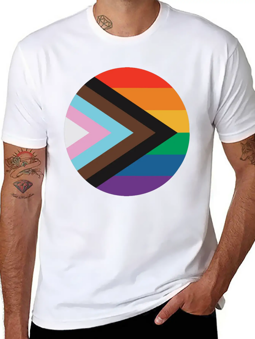 New Pride Flag Timeless Short Sleeve Tee – Comfy And Minimalist Design