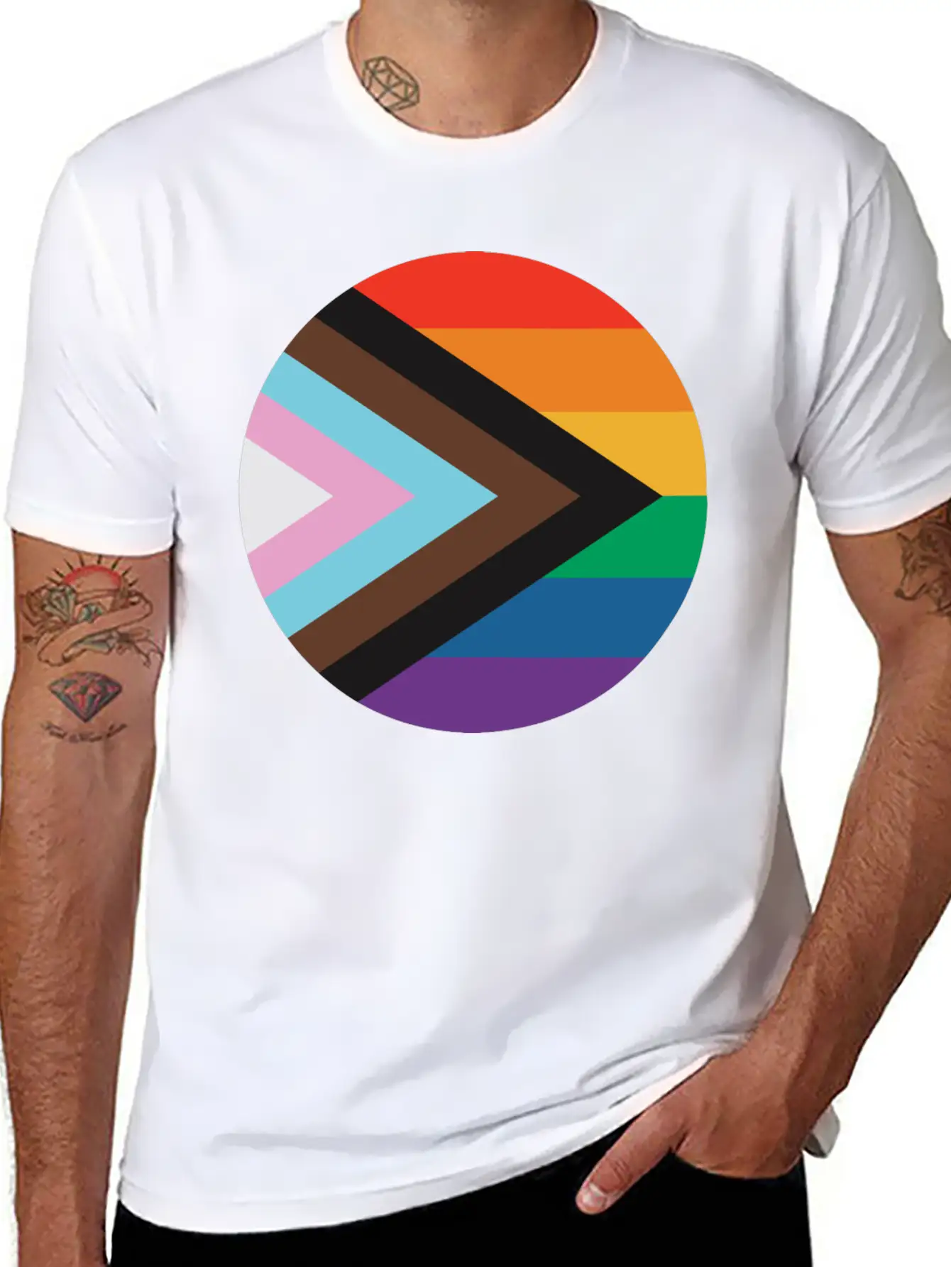 New Pride Flag Timeless Short Sleeve Tee – Comfy And Minimalist Design