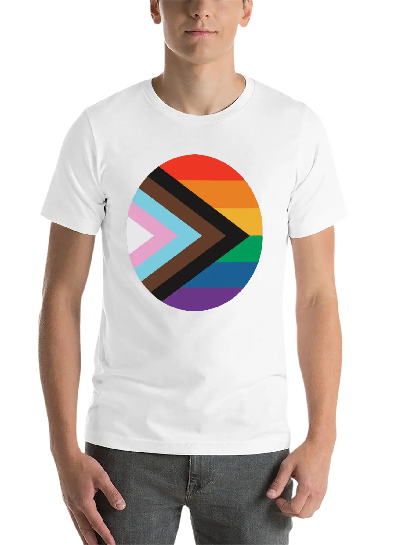 New Pride Flag Timeless Short Sleeve Tee – Comfy And Minimalist Design