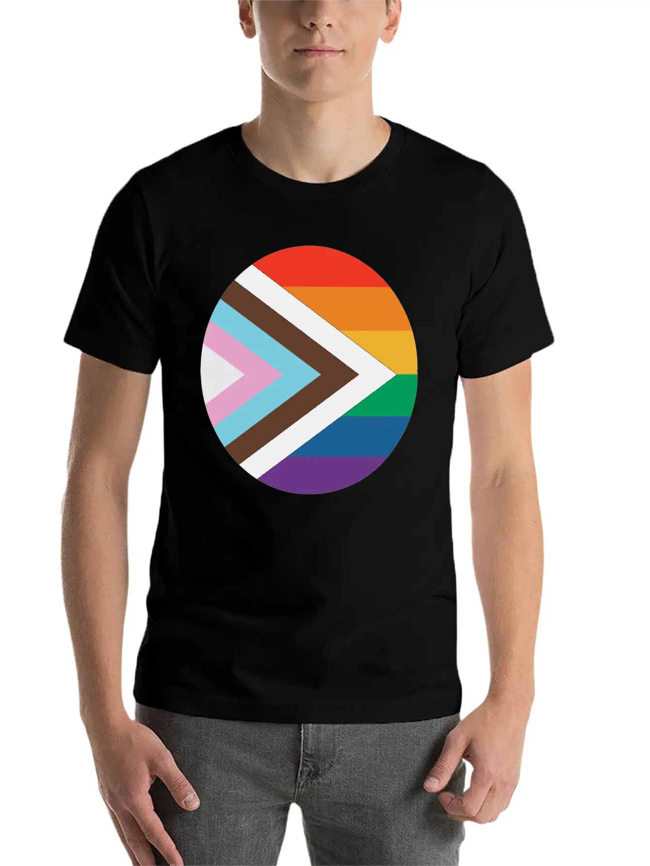 New Pride Flag Timeless Short Sleeve Tee – Comfy And Minimalist Design