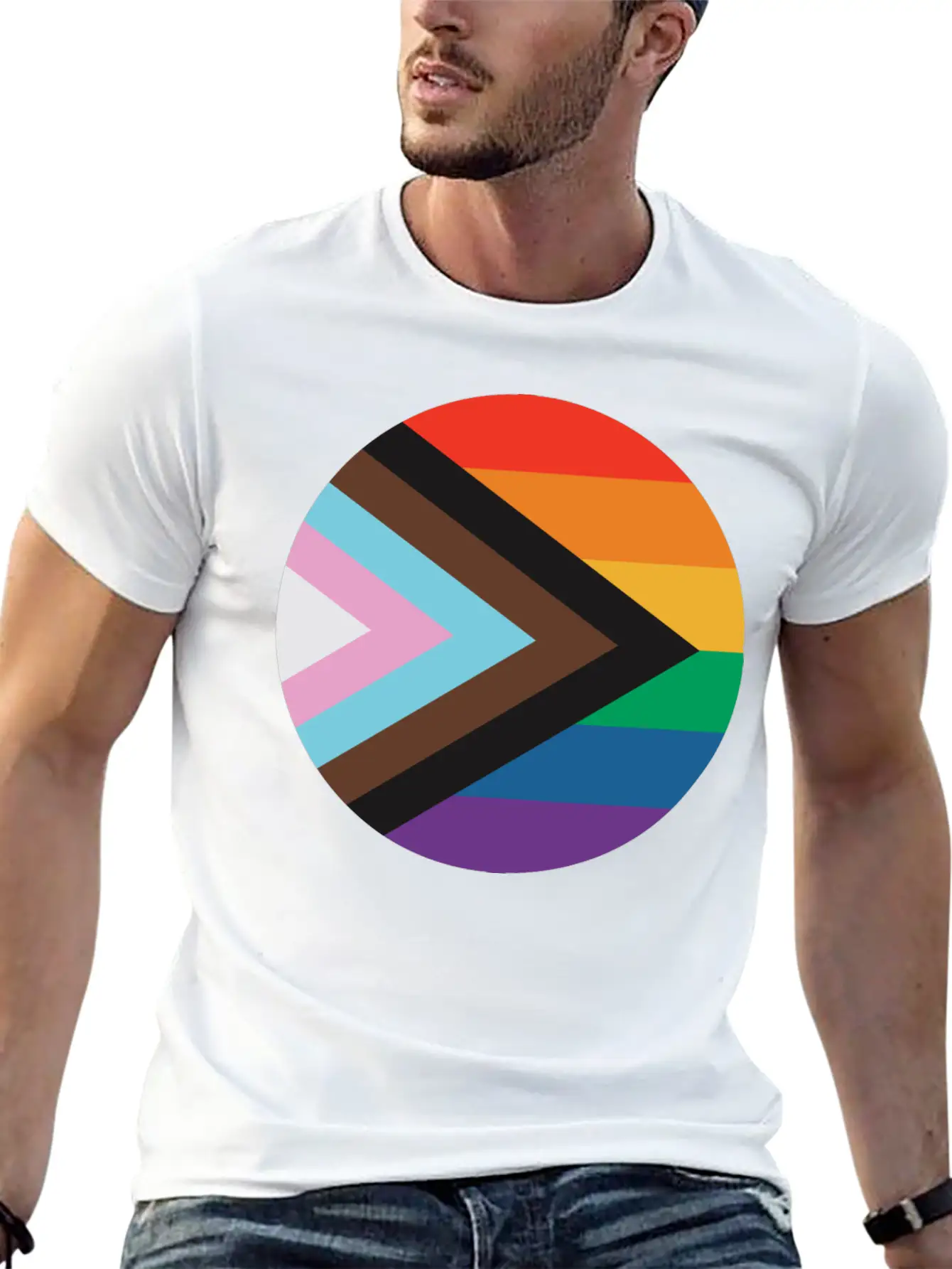 New Pride Flag Timeless Short Sleeve Tee – Comfy And Minimalist Design