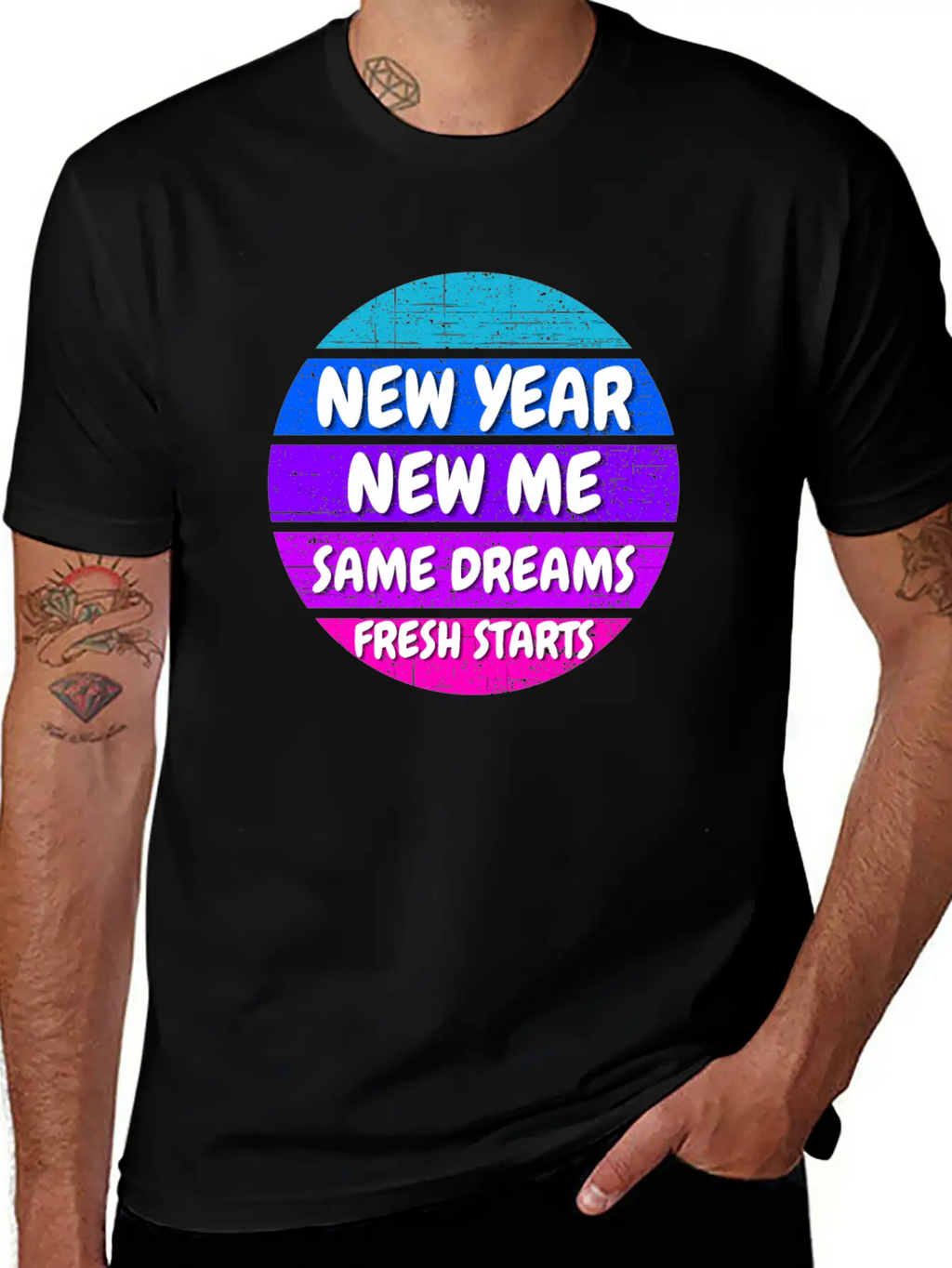 New Year Self Motivation Quote Basic Graphic T-Shirt – Daily Comfort In Soft Cotton