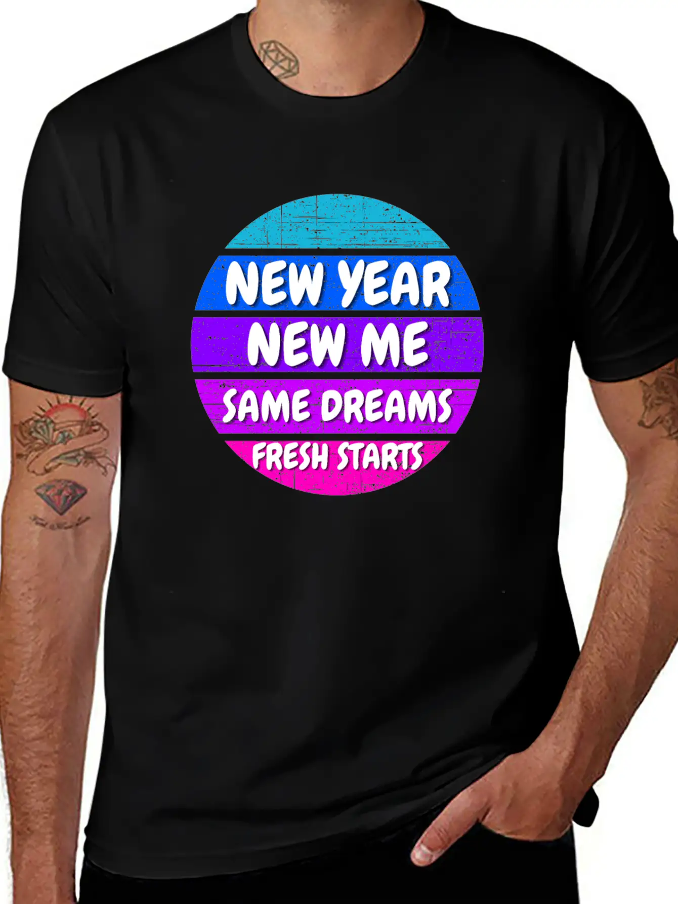 New Year Self Motivation Quote Basic Graphic T-Shirt – Daily Comfort In Soft Cotton
