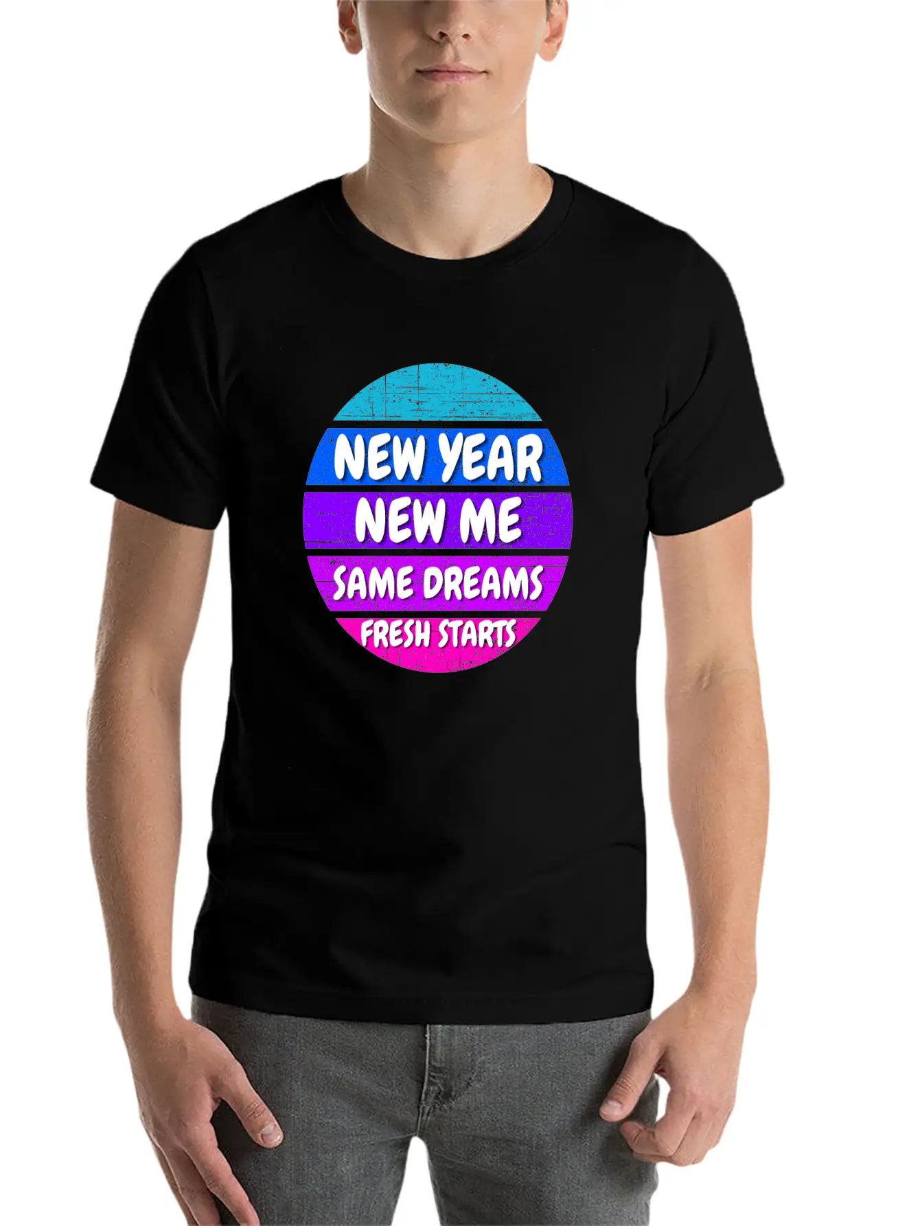 New Year Self Motivation Quote Basic Graphic T-Shirt – Daily Comfort In Soft Cotton