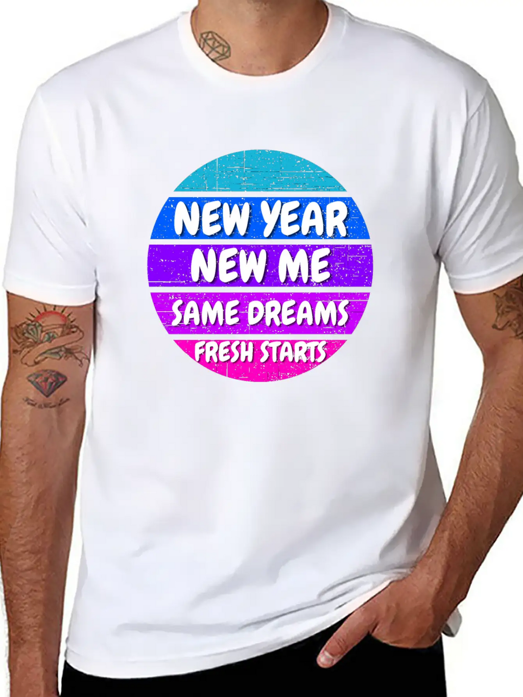 New Year Self Motivation Quote Basic Graphic T-Shirt – Daily Comfort In Soft Cotton