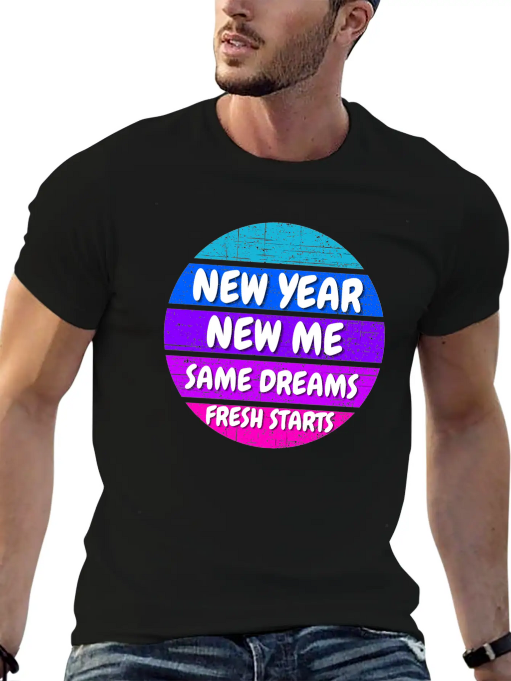 New Year Self Motivation Quote Basic Graphic T-Shirt – Daily Comfort In Soft Cotton