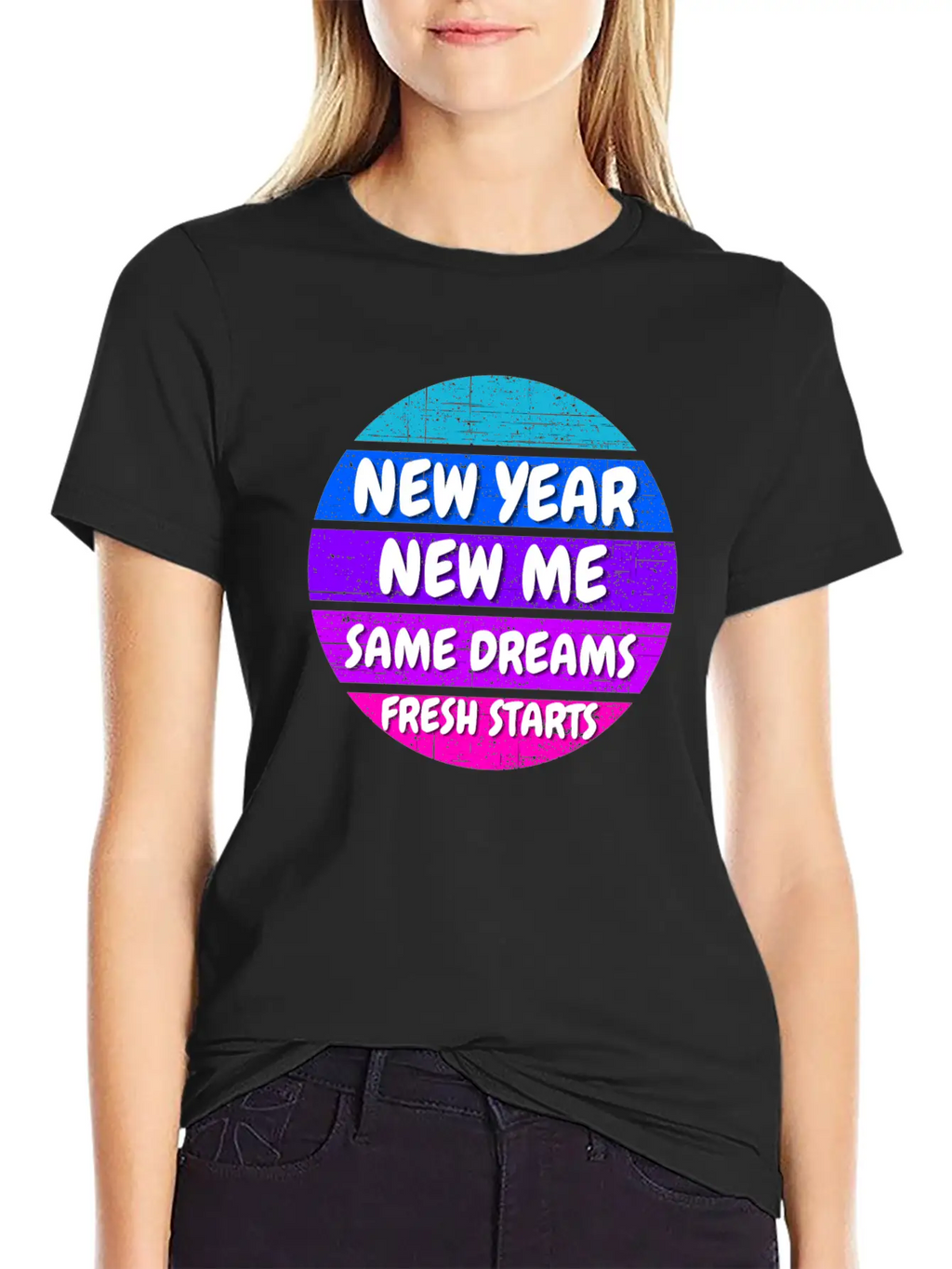 New Year Self Motivation Quote Basic Graphic T-Shirt – Daily Comfort In Soft Cotton