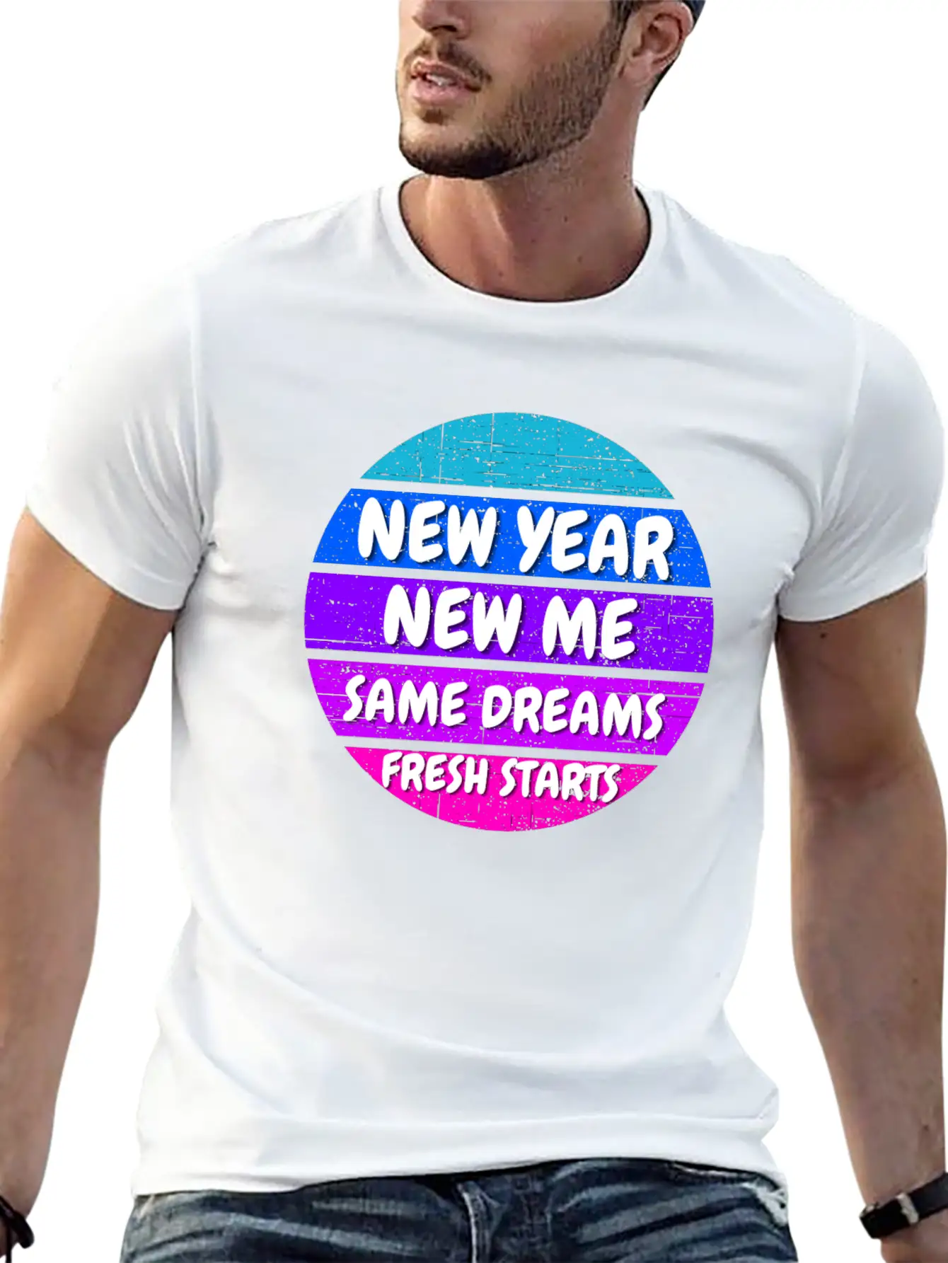 New Year Self Motivation Quote Basic Graphic T-Shirt – Daily Comfort In Soft Cotton
