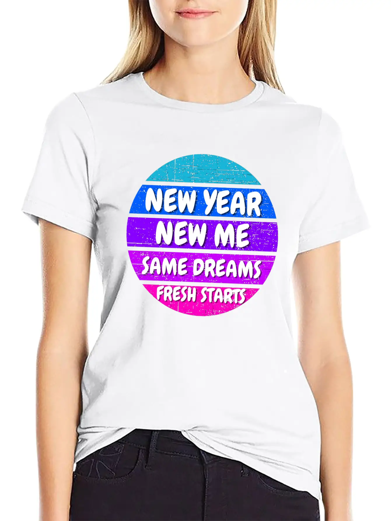 New Year Self Motivation Quote Basic Graphic T-Shirt – Daily Comfort In Soft Cotton