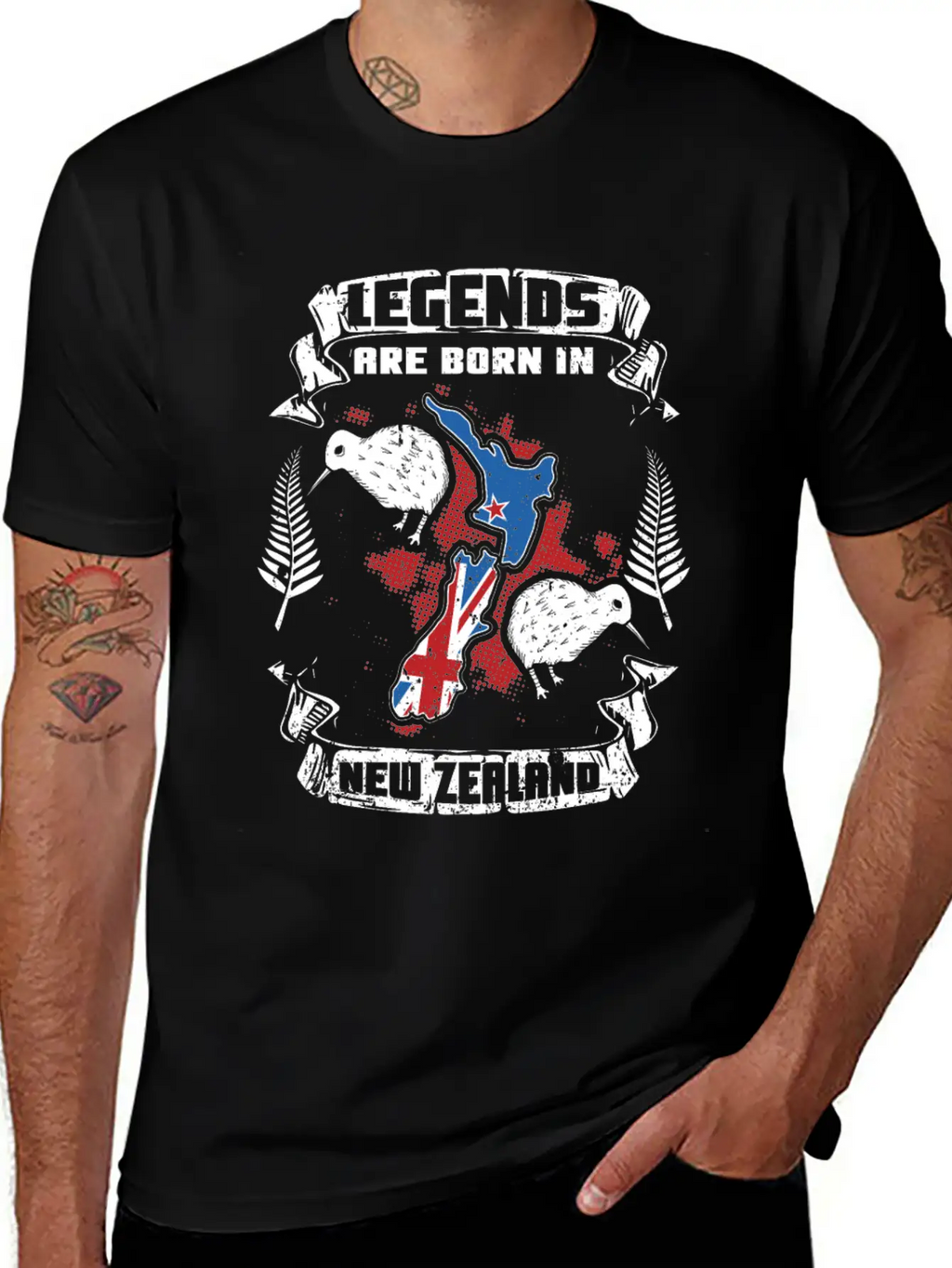 New Zealand Country Legend Stylish Everyday T-Shirt – Unisex Basic Cotton Tee