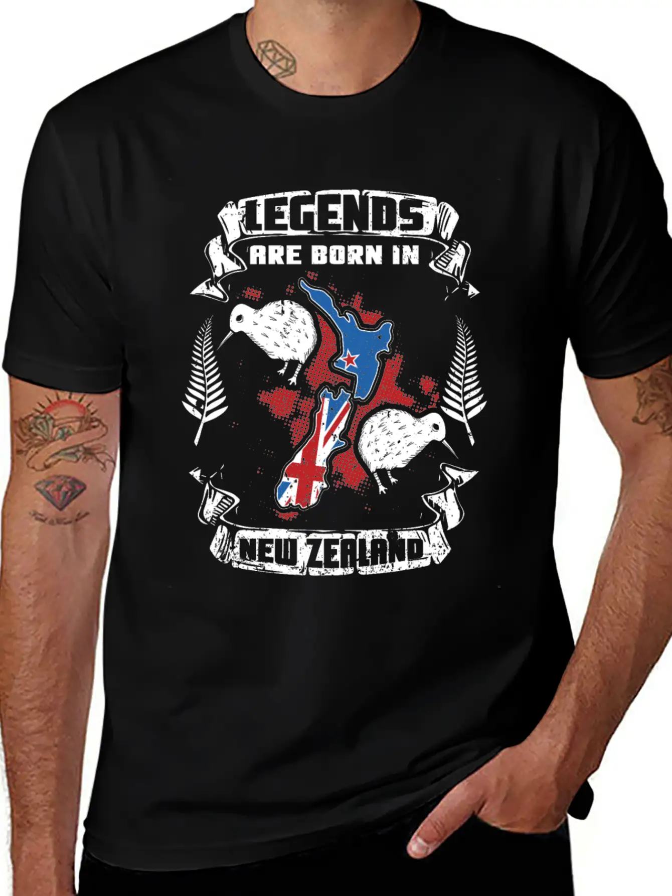 New Zealand Country Legend Stylish Everyday T-Shirt – Unisex Basic Cotton Tee