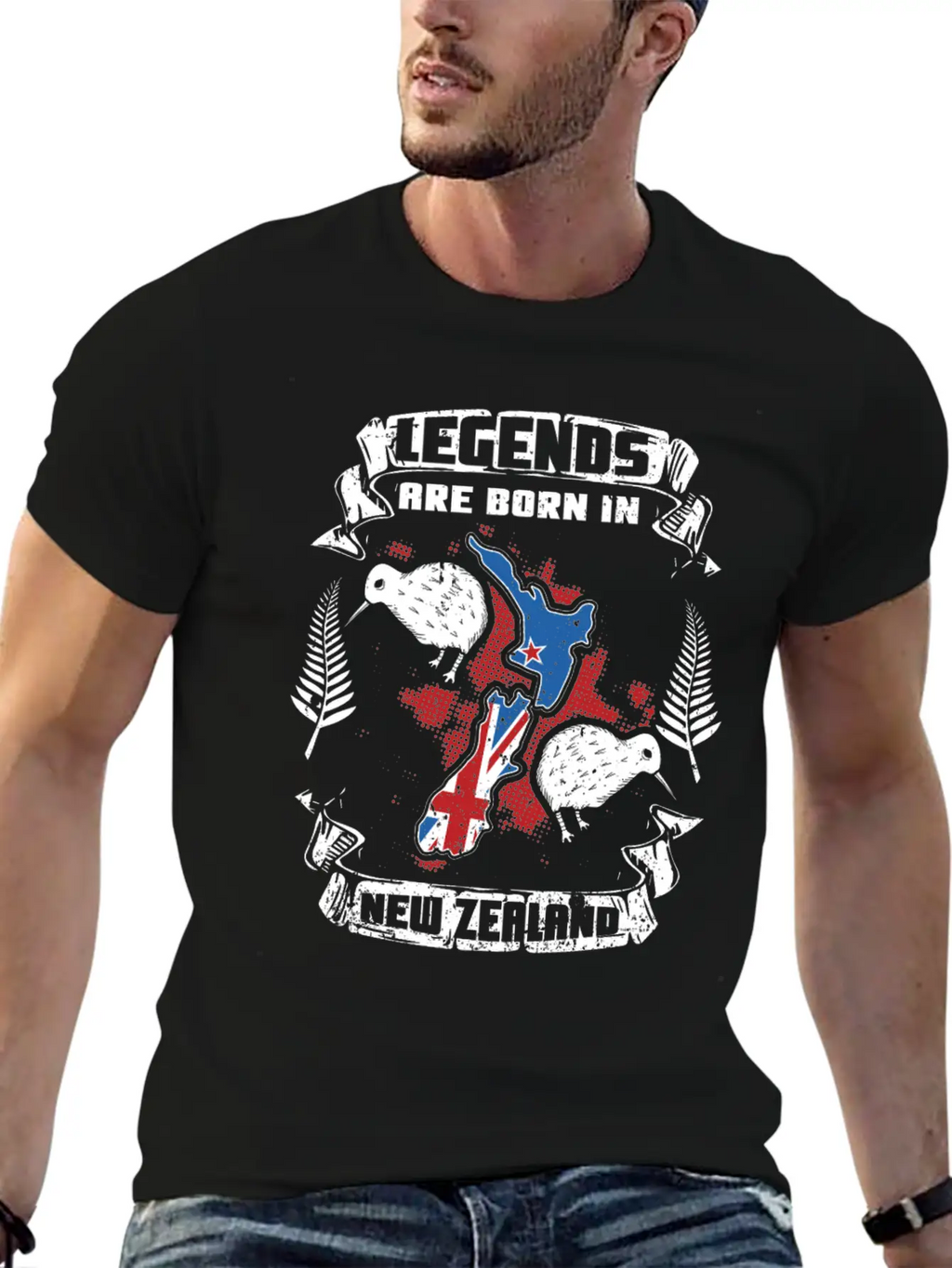 New Zealand Country Legend Stylish Everyday T-Shirt – Unisex Basic Cotton Tee