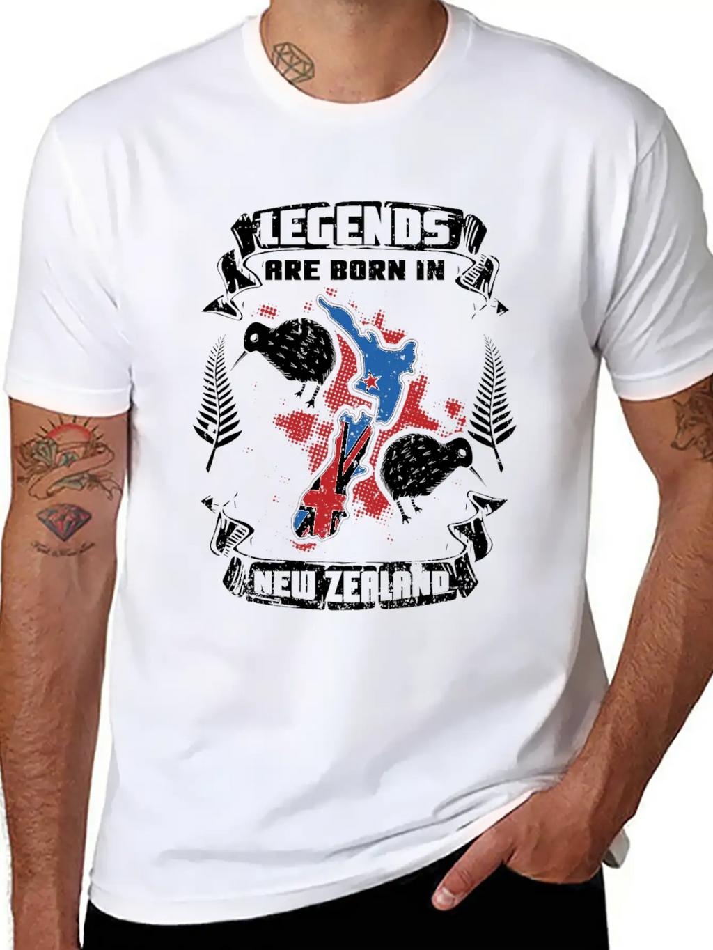 New Zealand Country Legend Stylish Everyday T-Shirt – Unisex Basic Cotton Tee