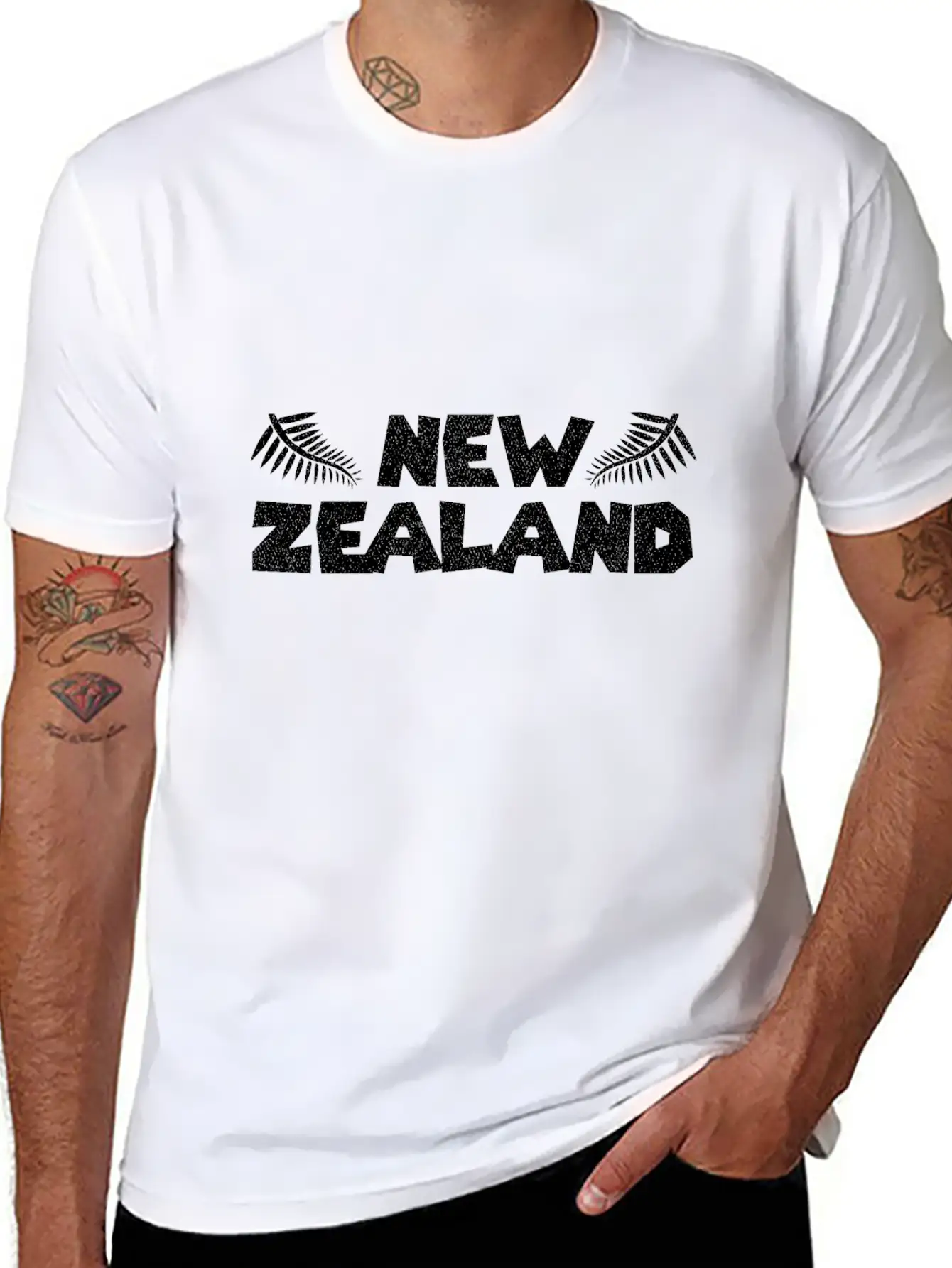 New Zealand Silver Fern Maori Style Gift Idea Stylish Everyday T-Shirt – Unisex Basic Cotton Tee