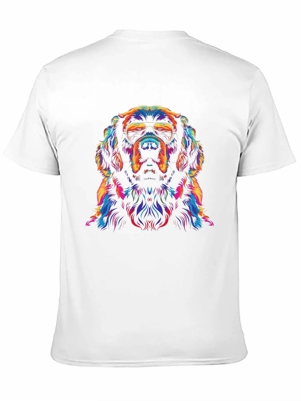 Newfoundland Dog Dog Sunglasses Popart Essential Cotton Tee For Daily Outfits – Unisex Style