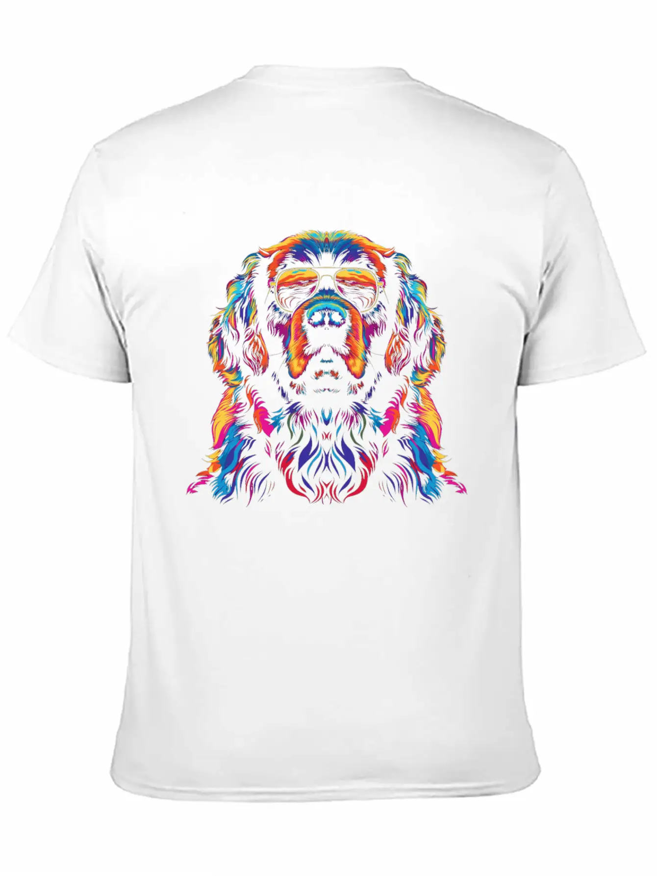 Newfoundland Dog Dog Sunglasses Popart Essential Cotton Tee For Daily Outfits – Unisex Style