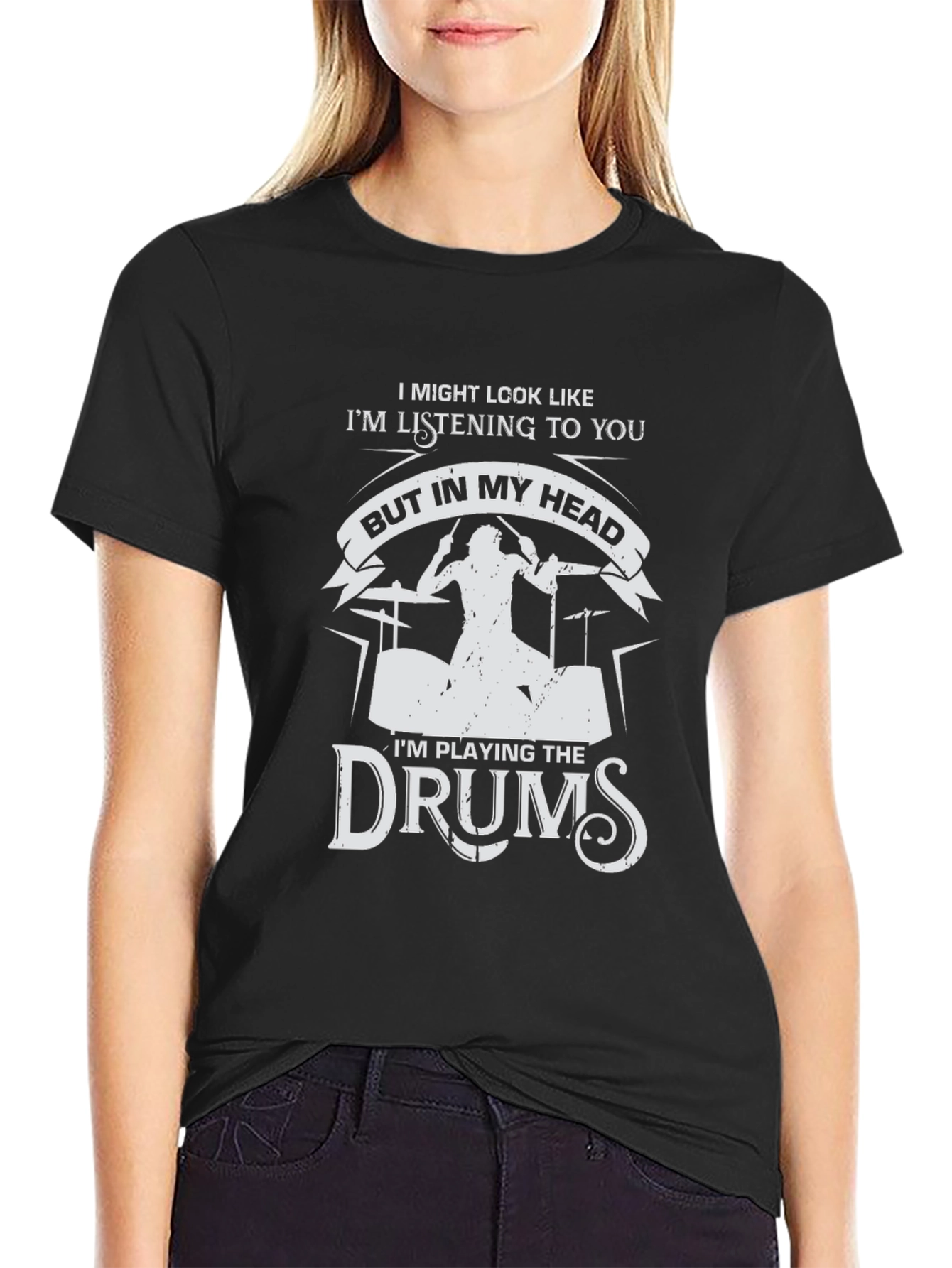 Drummer T-Shirt - Im Playing the Drums in My Head