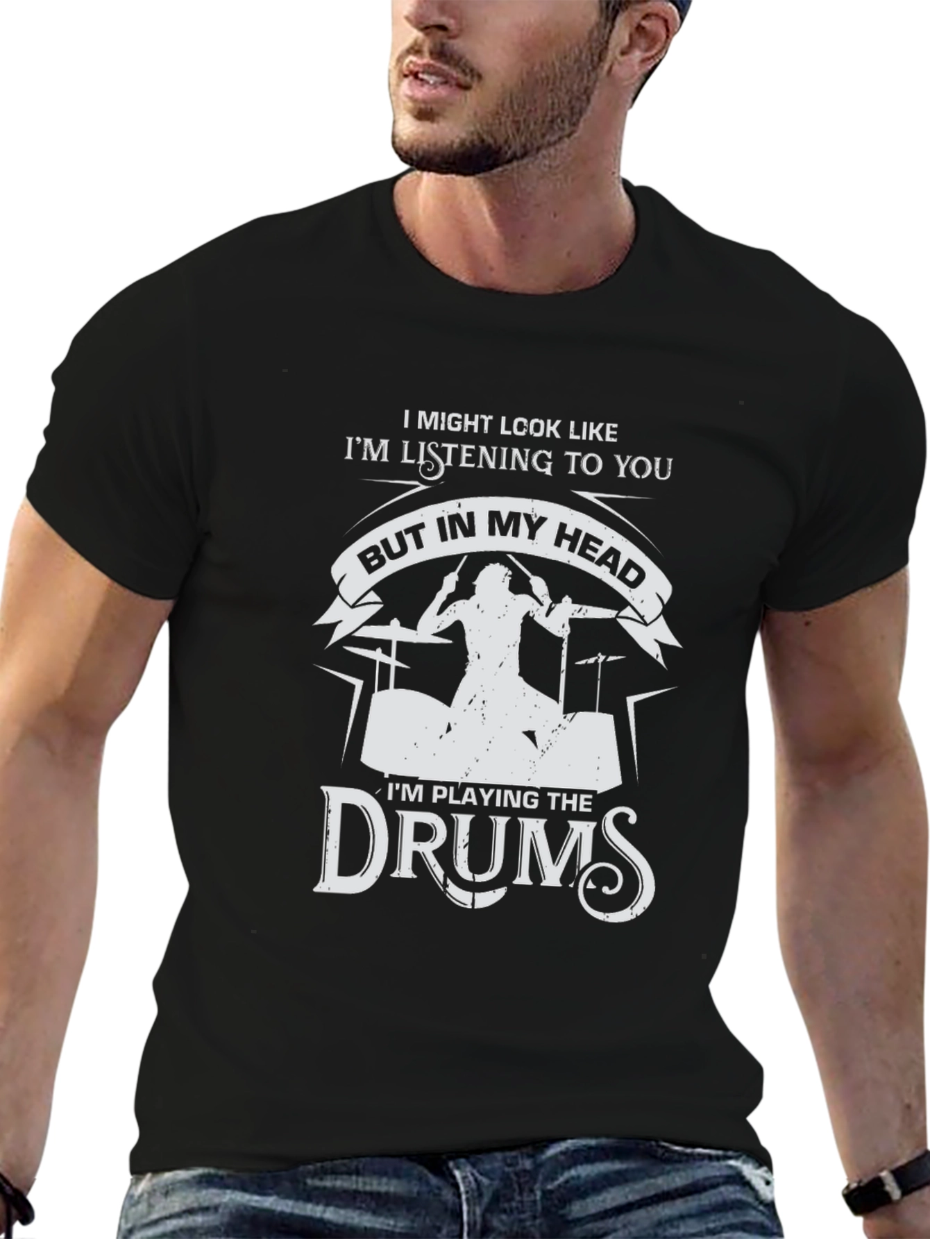 Drummer T-Shirt - Im Playing the Drums in My Head