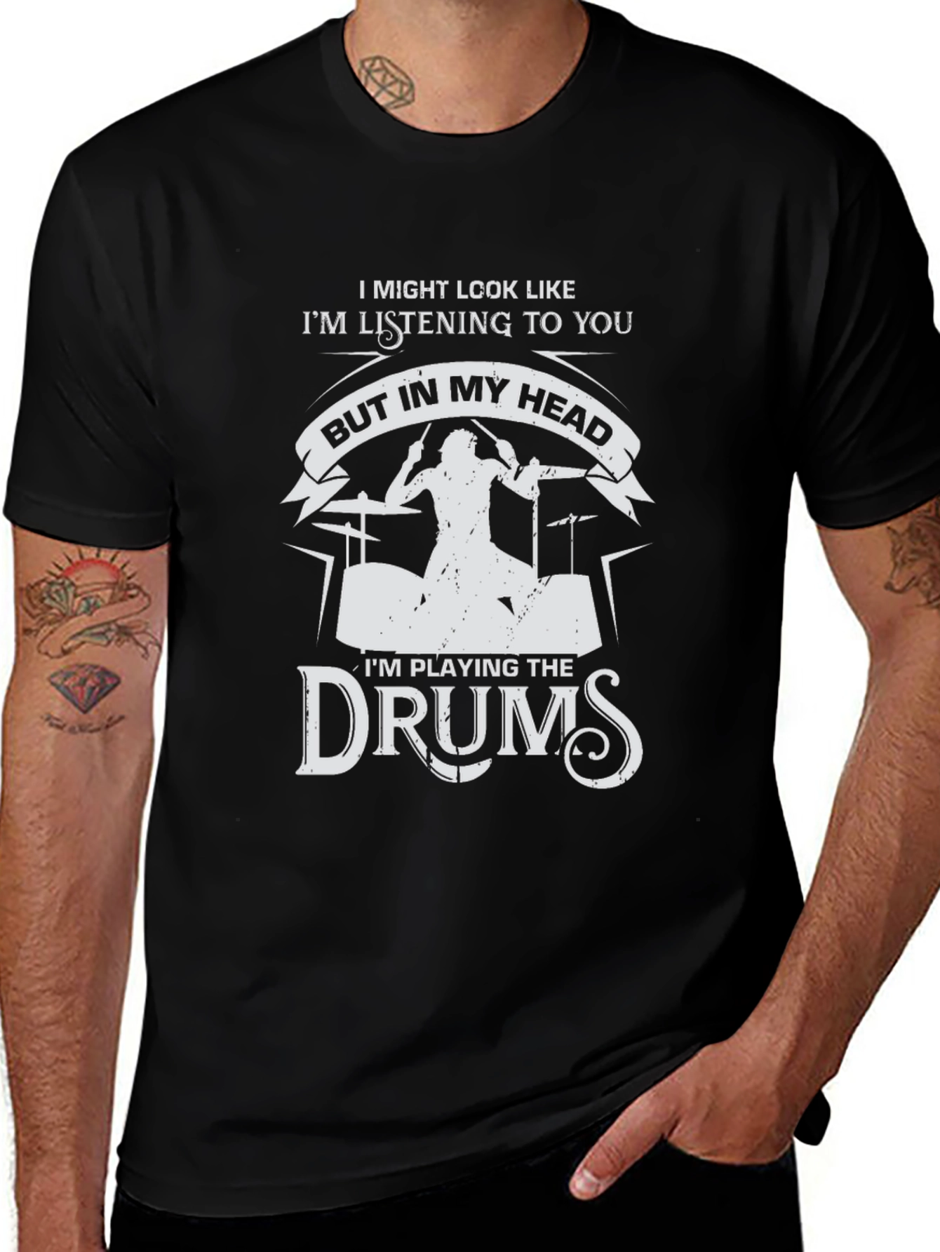 Drummer T-Shirt - Im Playing the Drums in My Head