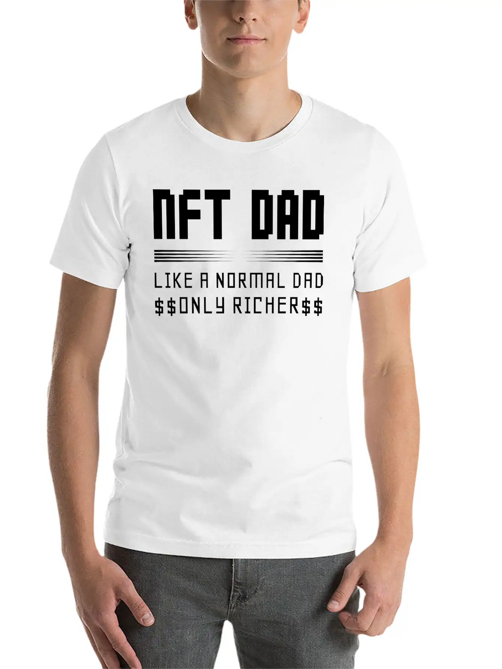 NFT Crypto Design For A Crypto Artwork NFT Dad Classic Cotton Tee – Unisex Comfort For Any Season