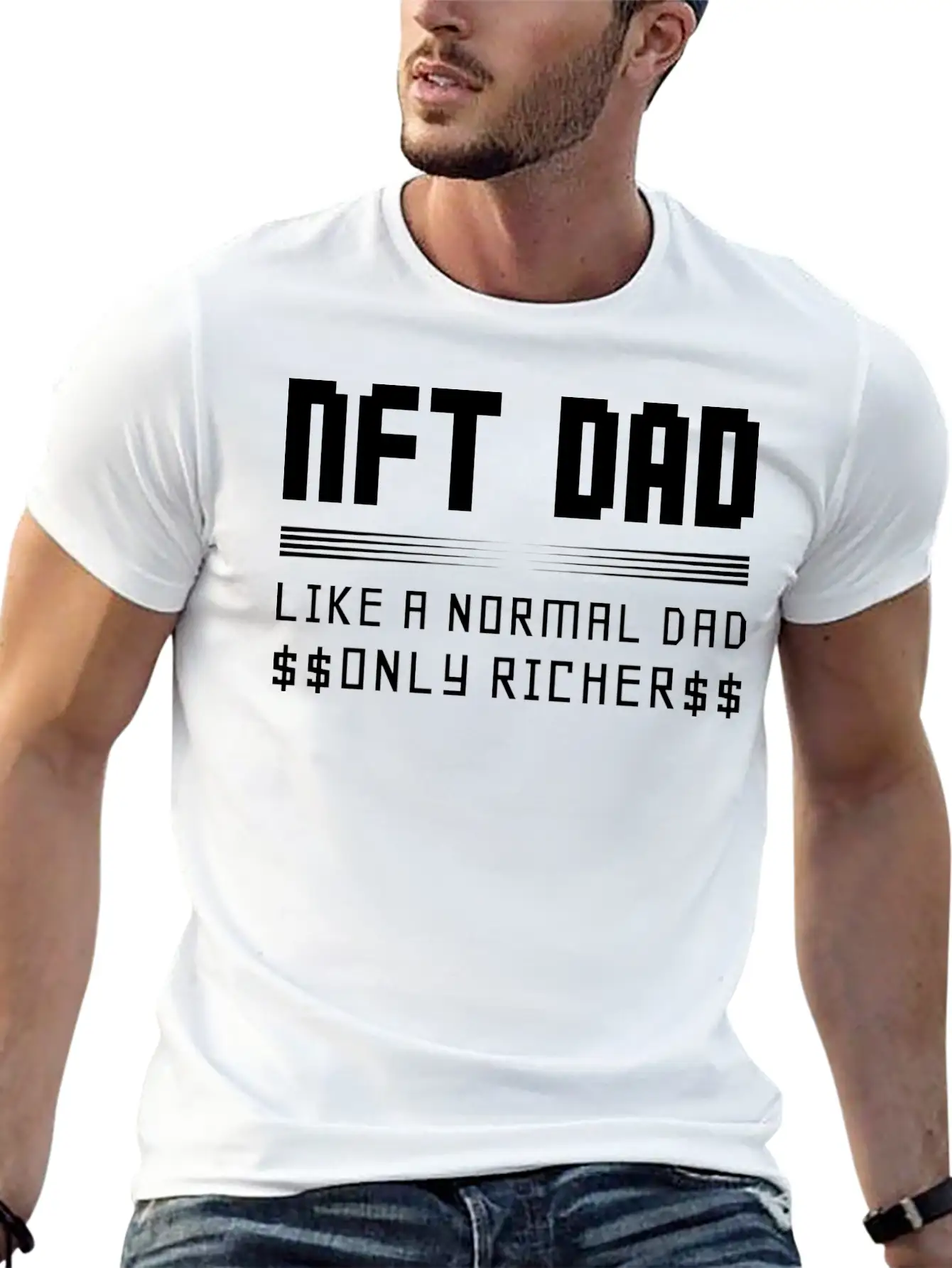 NFT Crypto Design For A Crypto Artwork NFT Dad Classic Cotton Tee – Unisex Comfort For Any Season