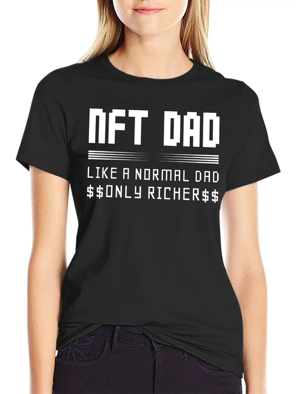 NFT Crypto Design For A Crypto Artwork NFT Dad Classic Cotton Tee – Unisex Comfort For Any Season