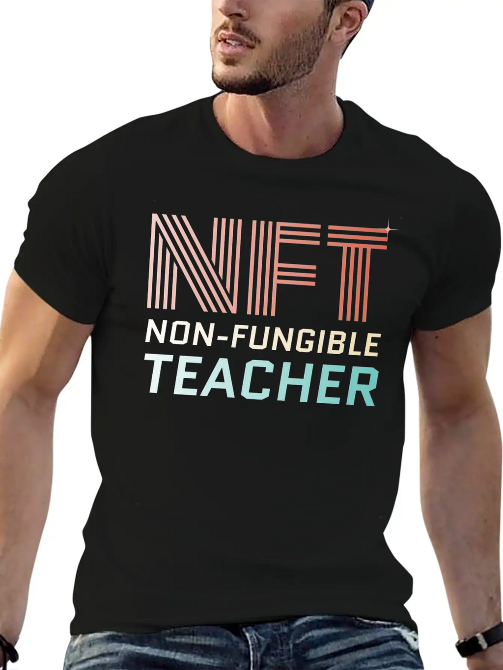 NFT - Non Fungible Teacher - Digital Crypto Breathable Soft Cotton T-Shirt – Timeless Casual Look