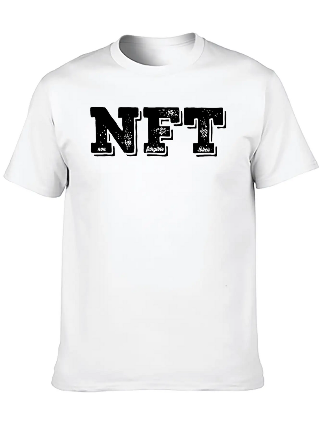 NFT Non Fungible Token Crypto BTC Digital Art Stylish Everyday T-Shirt – Unisex Basic Cotton Tee