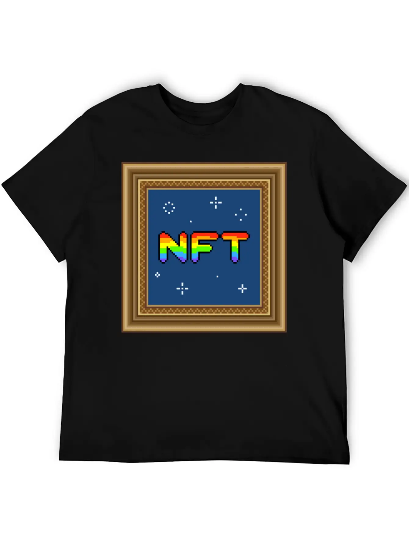 NFT Pixel Art Frame Relaxed Everyday Tee – Lightweight And Durable Cotton