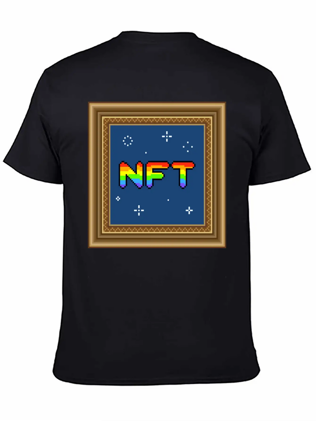 NFT Pixel Art Frame Relaxed Everyday Tee – Lightweight And Durable Cotton