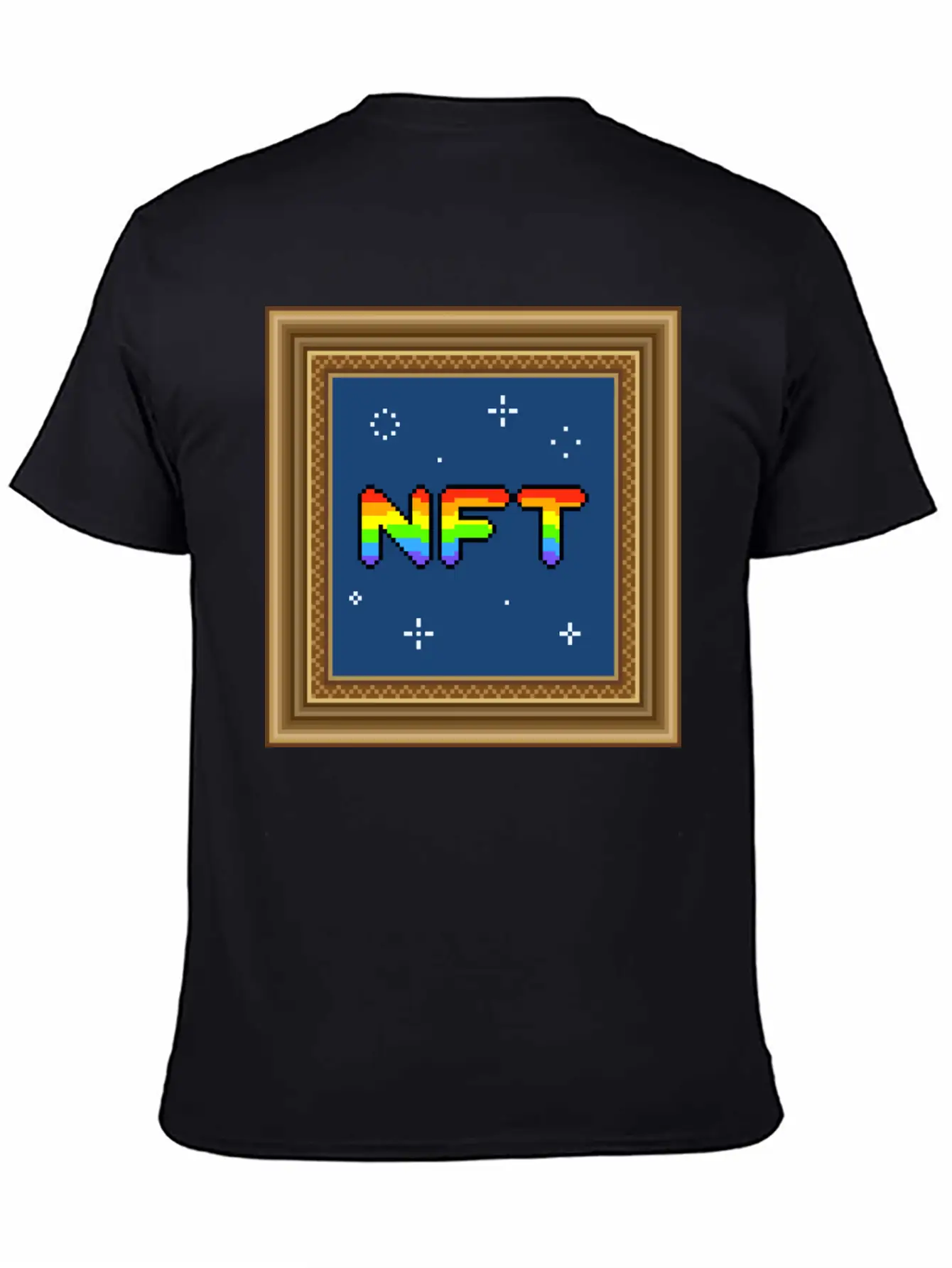 NFT Pixel Art Frame Relaxed Everyday Tee – Lightweight And Durable Cotton