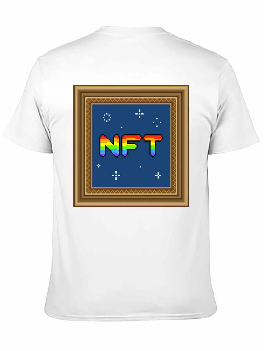 NFT Pixel Art Frame Relaxed Everyday Tee – Lightweight And Durable Cotton
