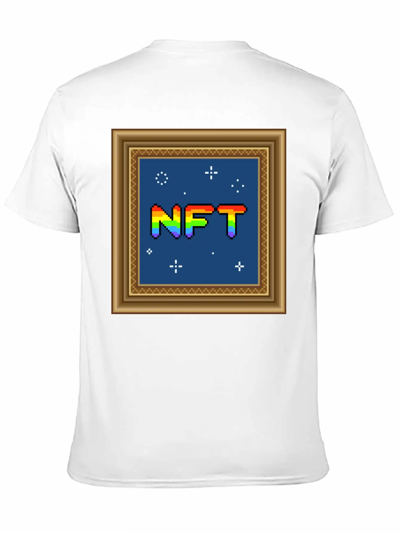 NFT Pixel Art Frame Relaxed Everyday Tee – Lightweight And Durable Cotton