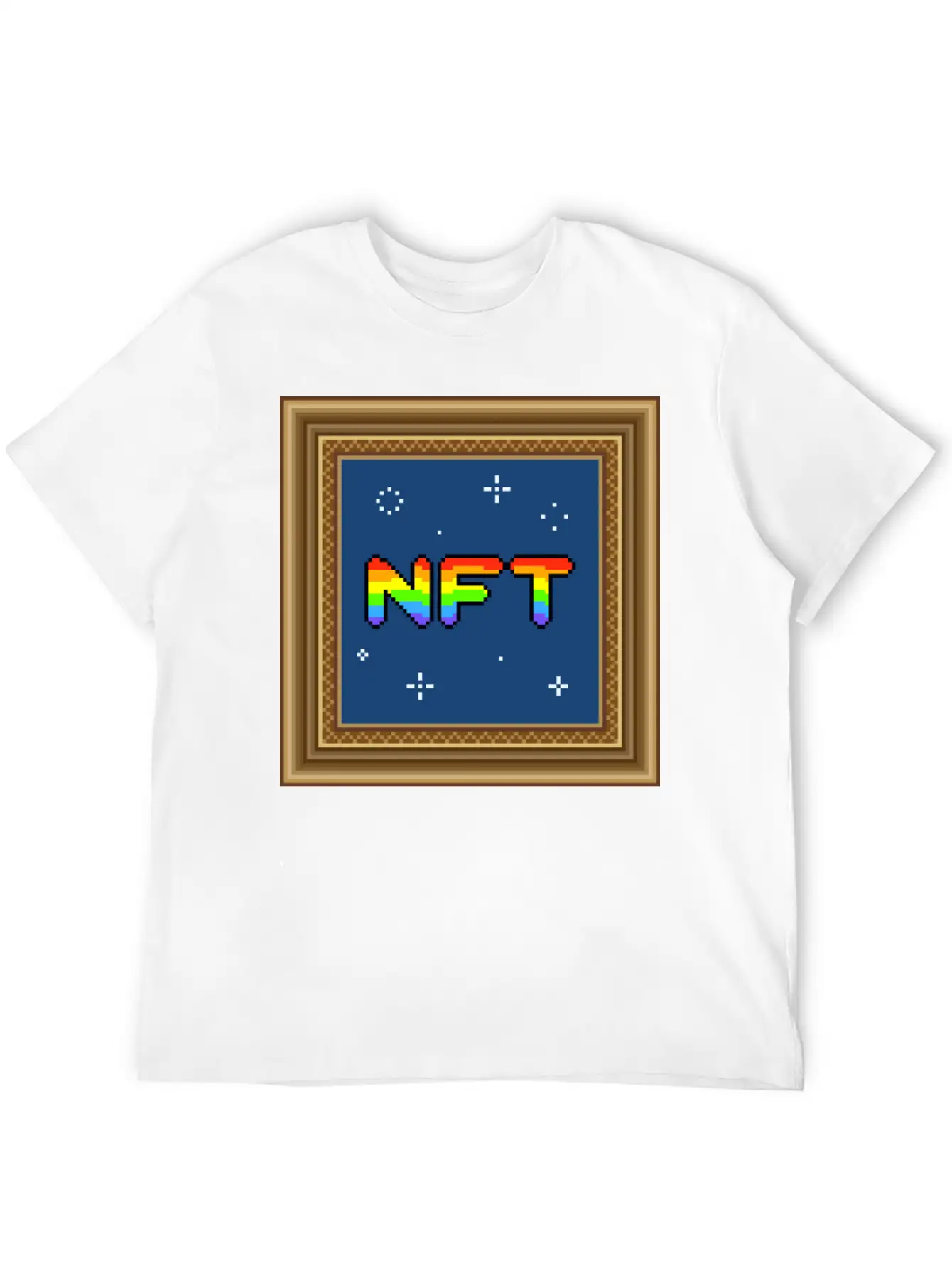 NFT Pixel Art Frame Relaxed Everyday Tee – Lightweight And Durable Cotton