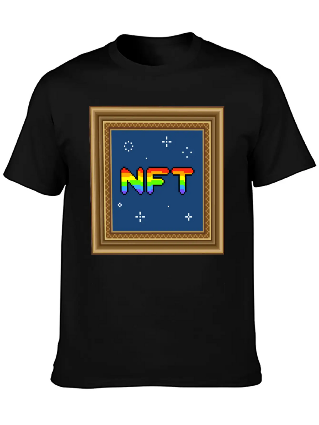 NFT Pixel Art Frame Relaxed Everyday Tee – Lightweight And Durable Cotton