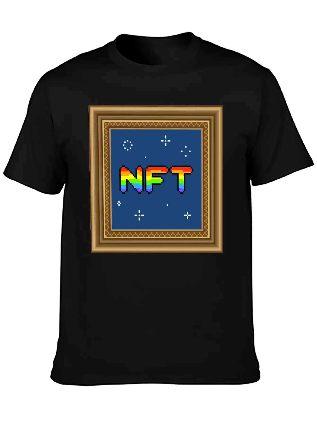 NFT Pixel Art Frame Relaxed Everyday Tee – Lightweight And Durable Cotton