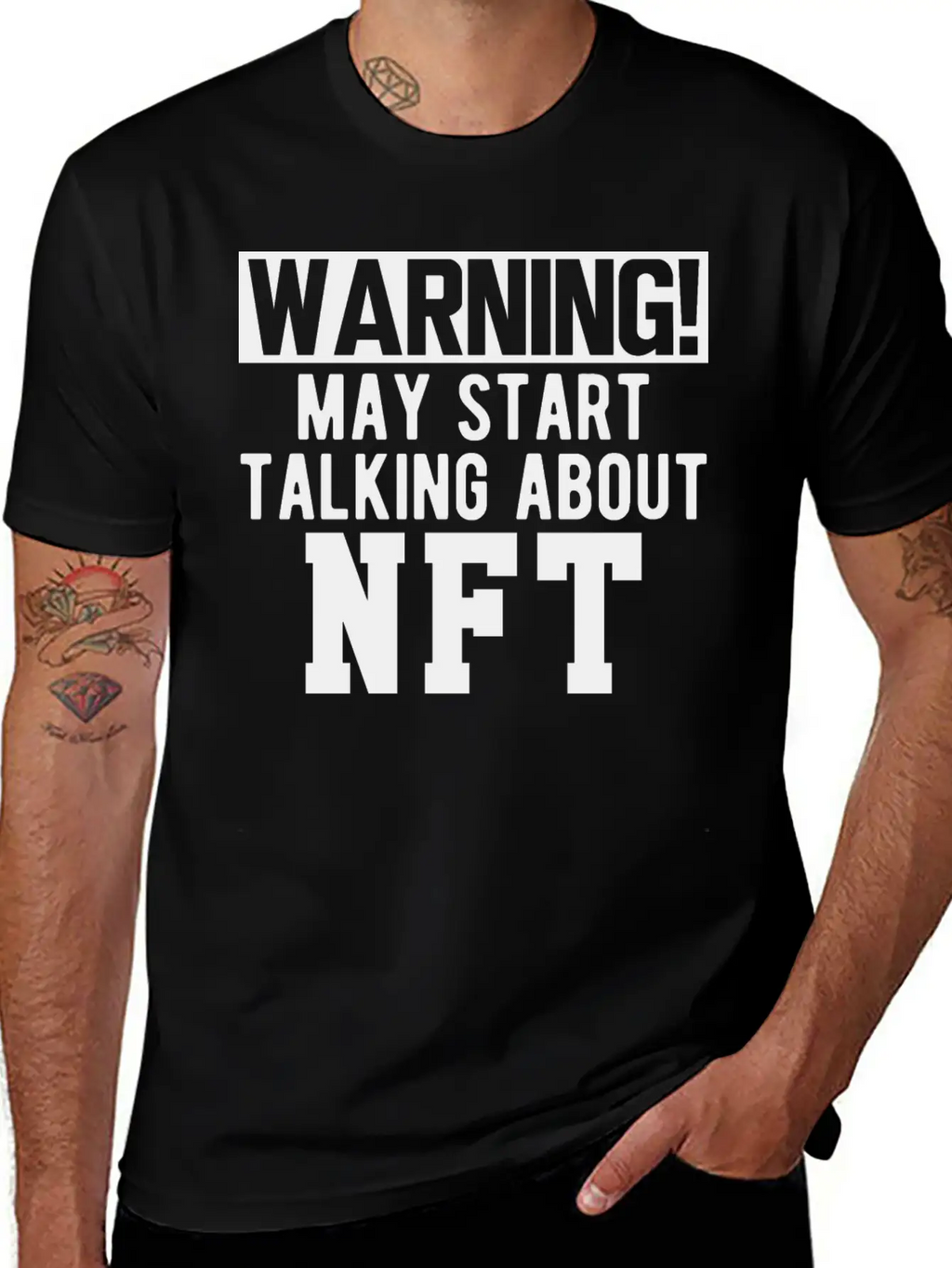 NFT - Warning May Start Talking About NFT B Timeless Short Sleeve Tee – Comfy And Minimalist Design