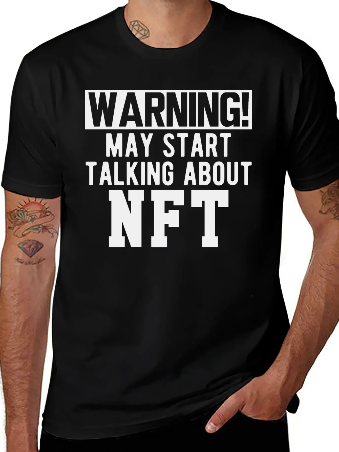 NFT - Warning May Start Talking About NFT B Timeless Short Sleeve Tee – Comfy And Minimalist Design