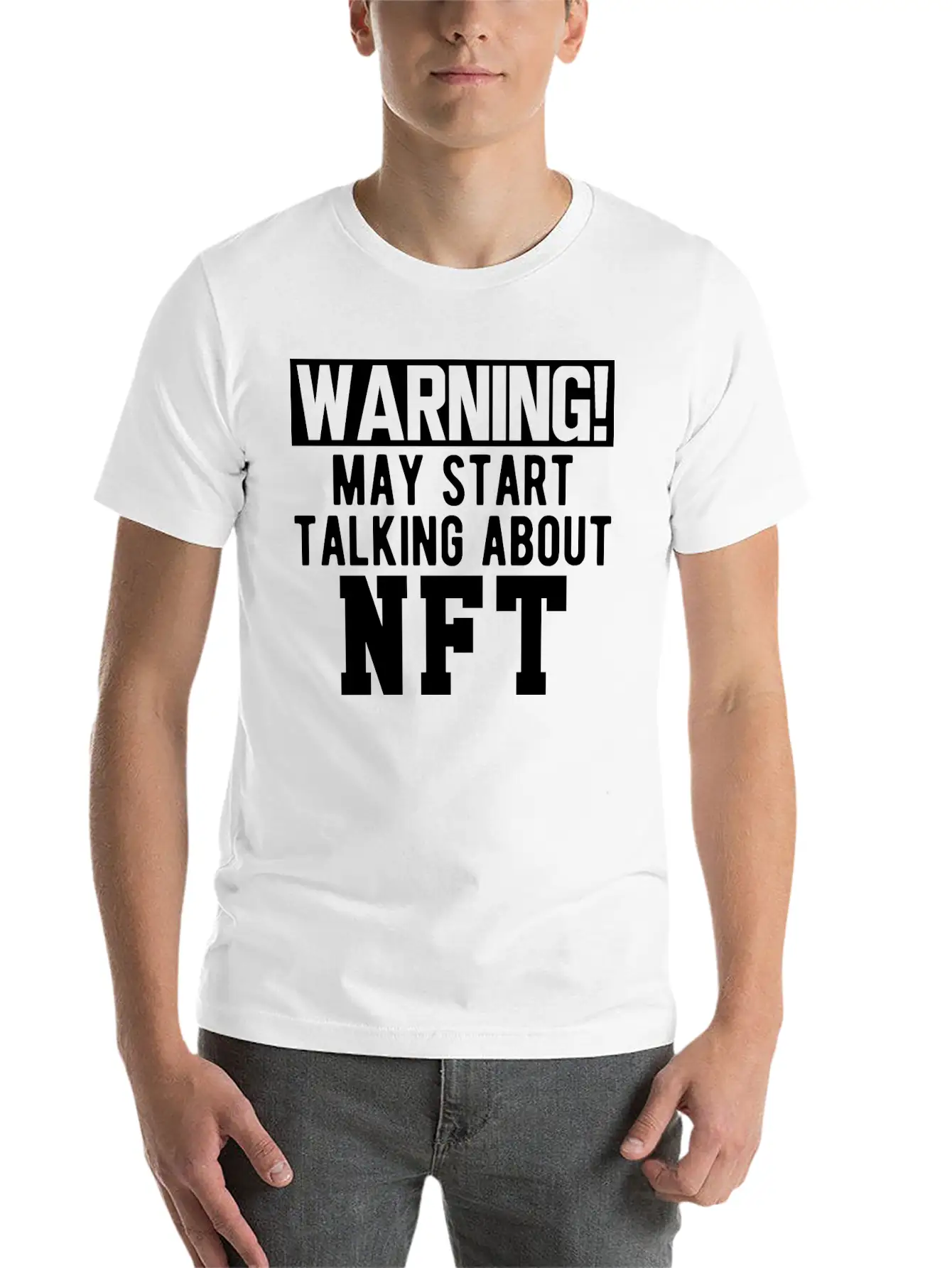NFT - Warning May Start Talking About NFT B Timeless Short Sleeve Tee – Comfy And Minimalist Design