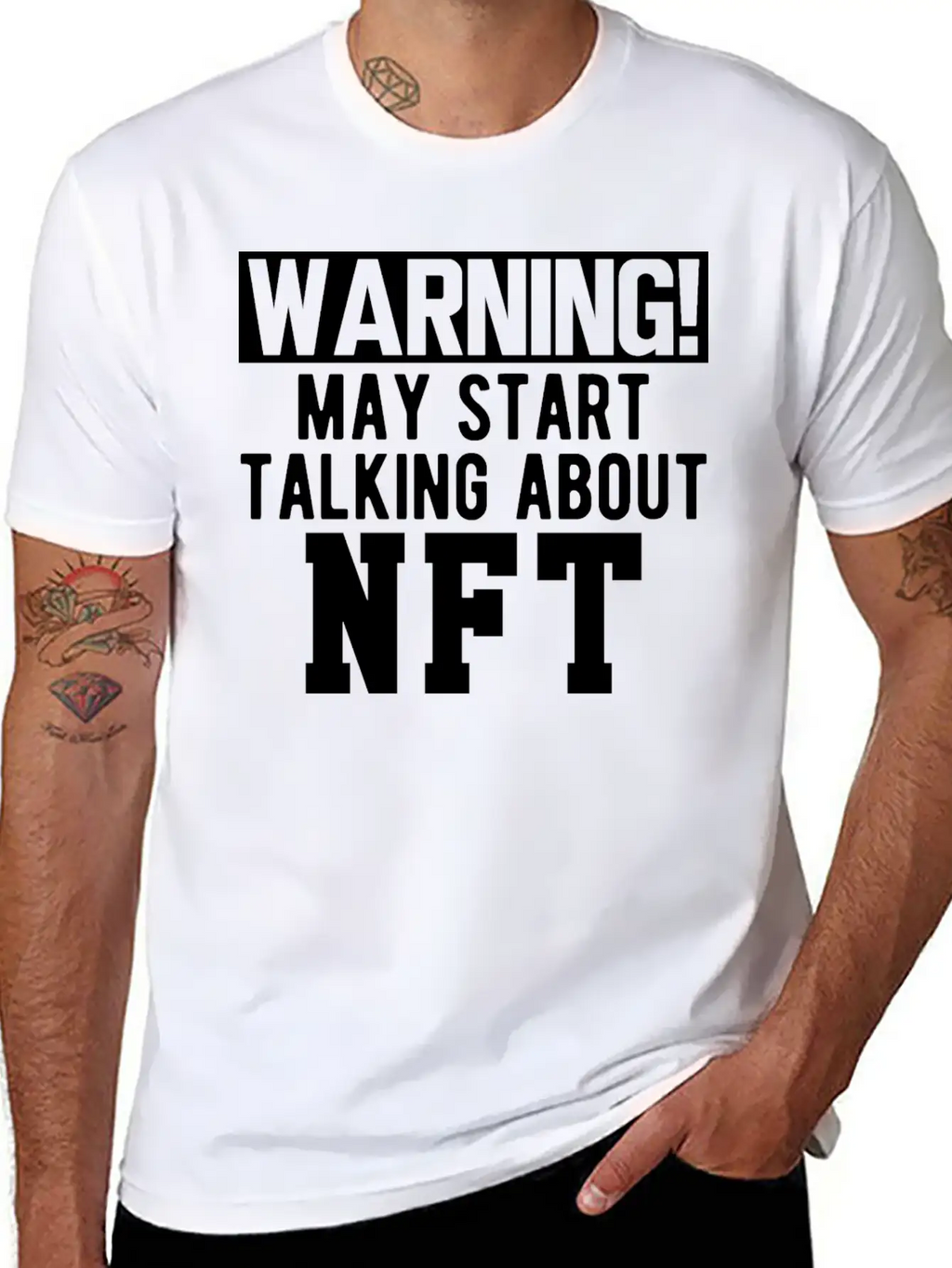 NFT - Warning May Start Talking About NFT B Timeless Short Sleeve Tee – Comfy And Minimalist Design