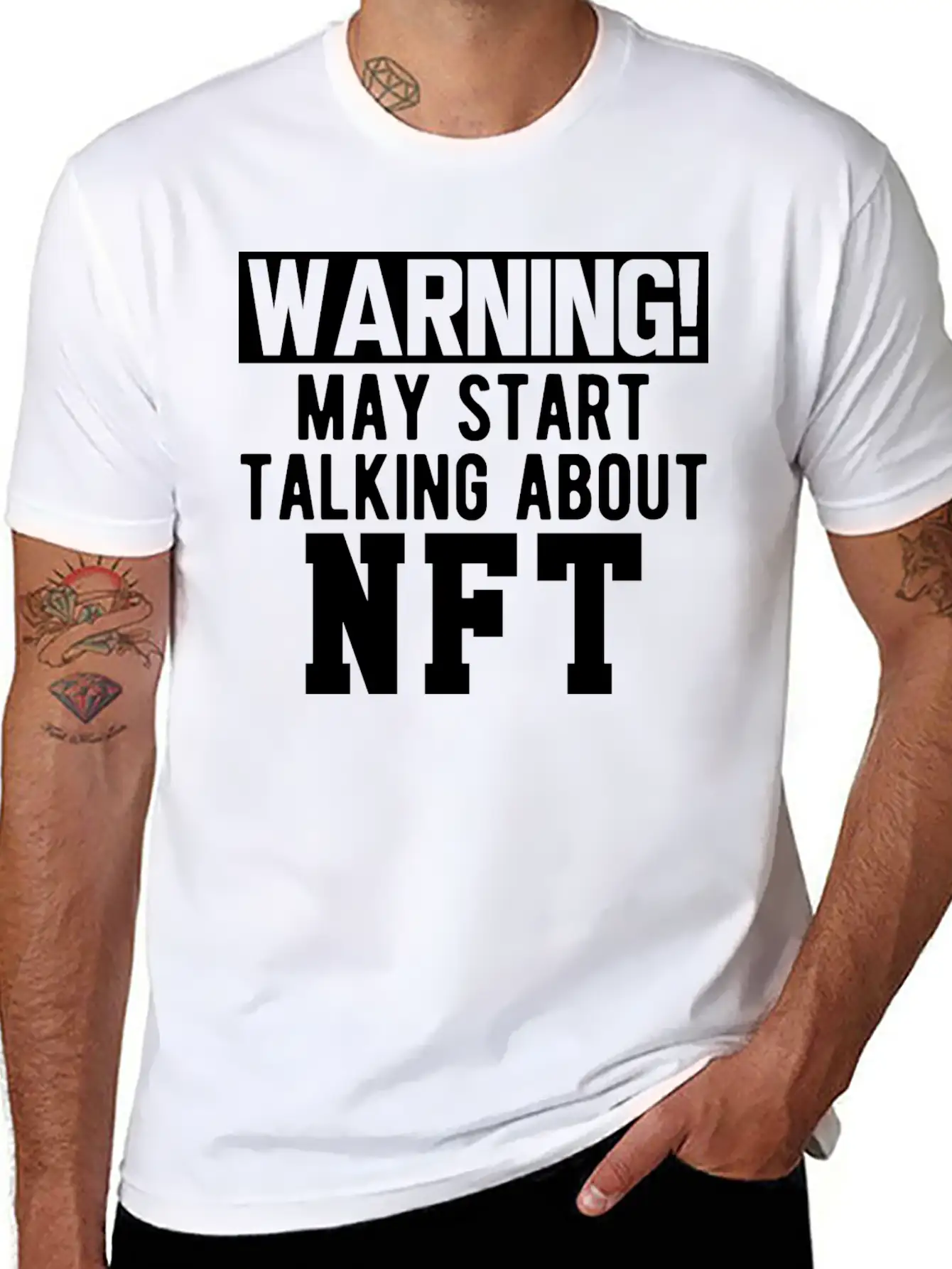 NFT - Warning May Start Talking About NFT B Timeless Short Sleeve Tee – Comfy And Minimalist Design