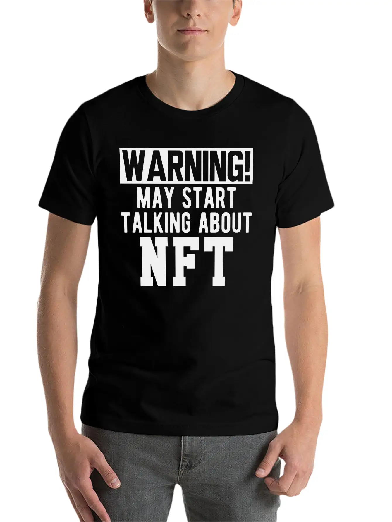 NFT - Warning May Start Talking About NFT B Timeless Short Sleeve Tee – Comfy And Minimalist Design