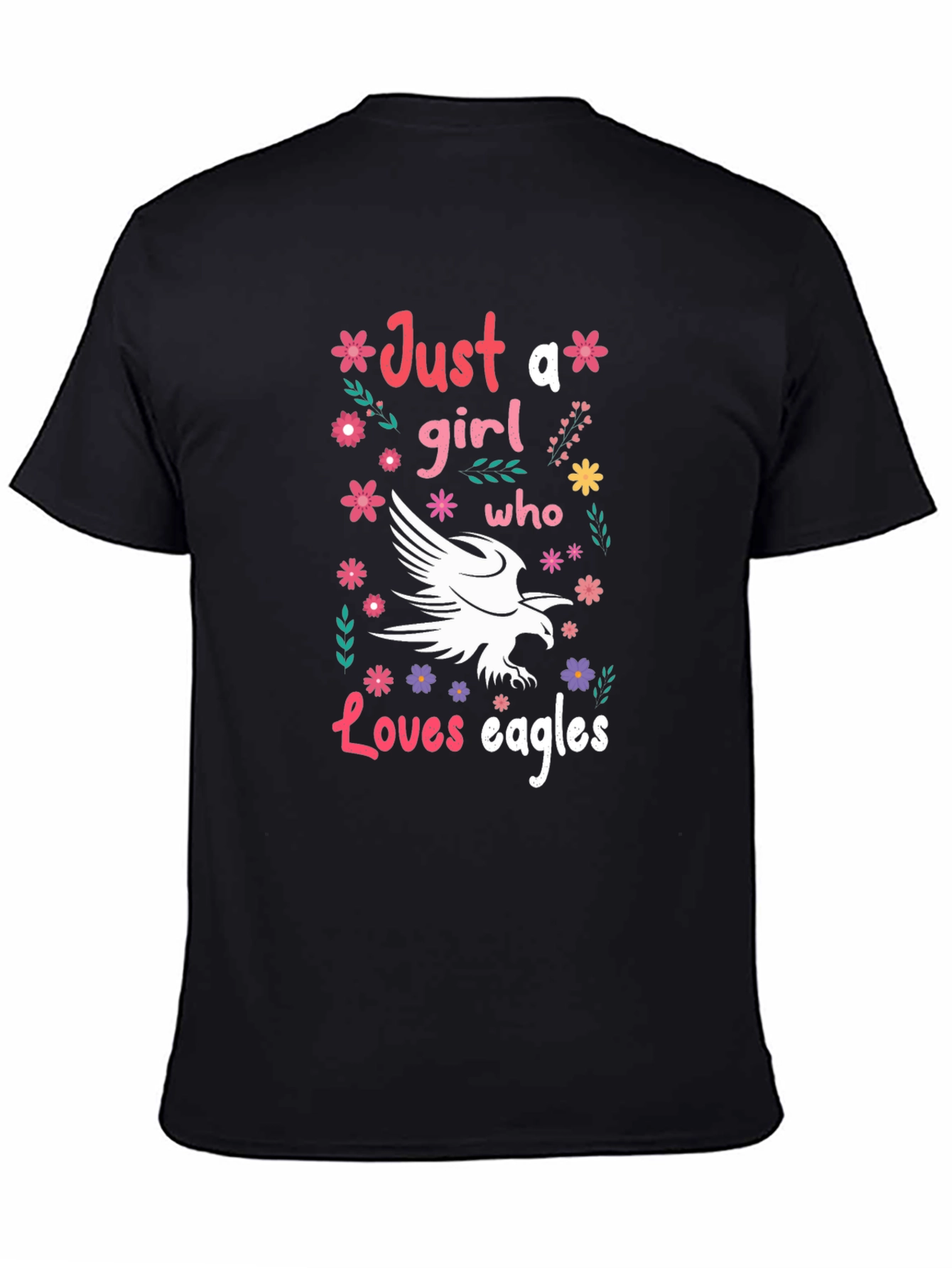 Just A Girl Who Loves Eagles Graphic Tee
