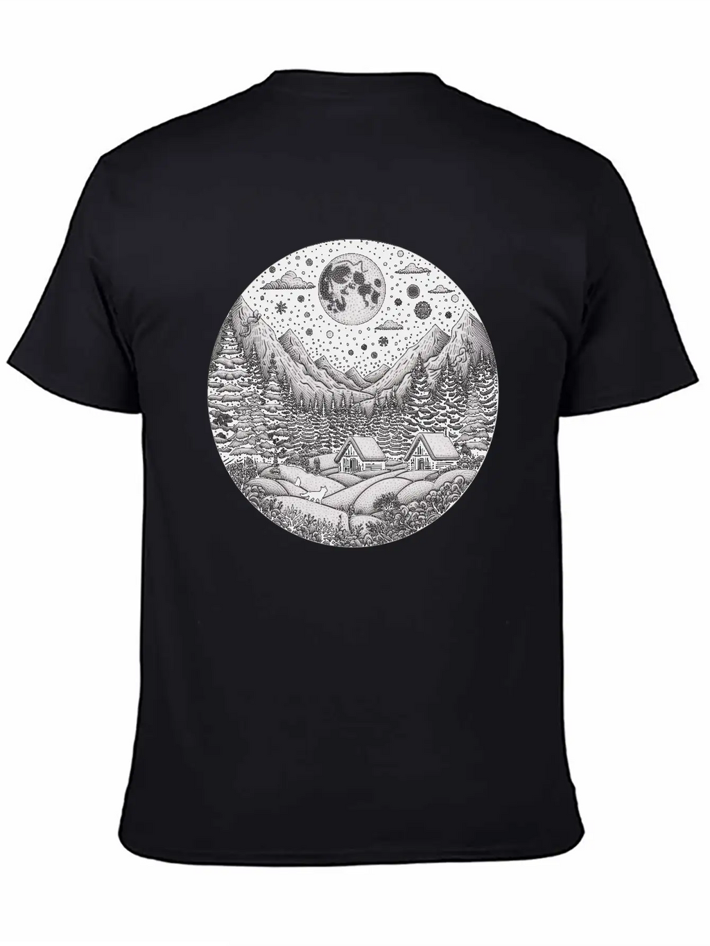 Night In Winter Timeless Short Sleeve Tee – Comfy And Minimalist Design