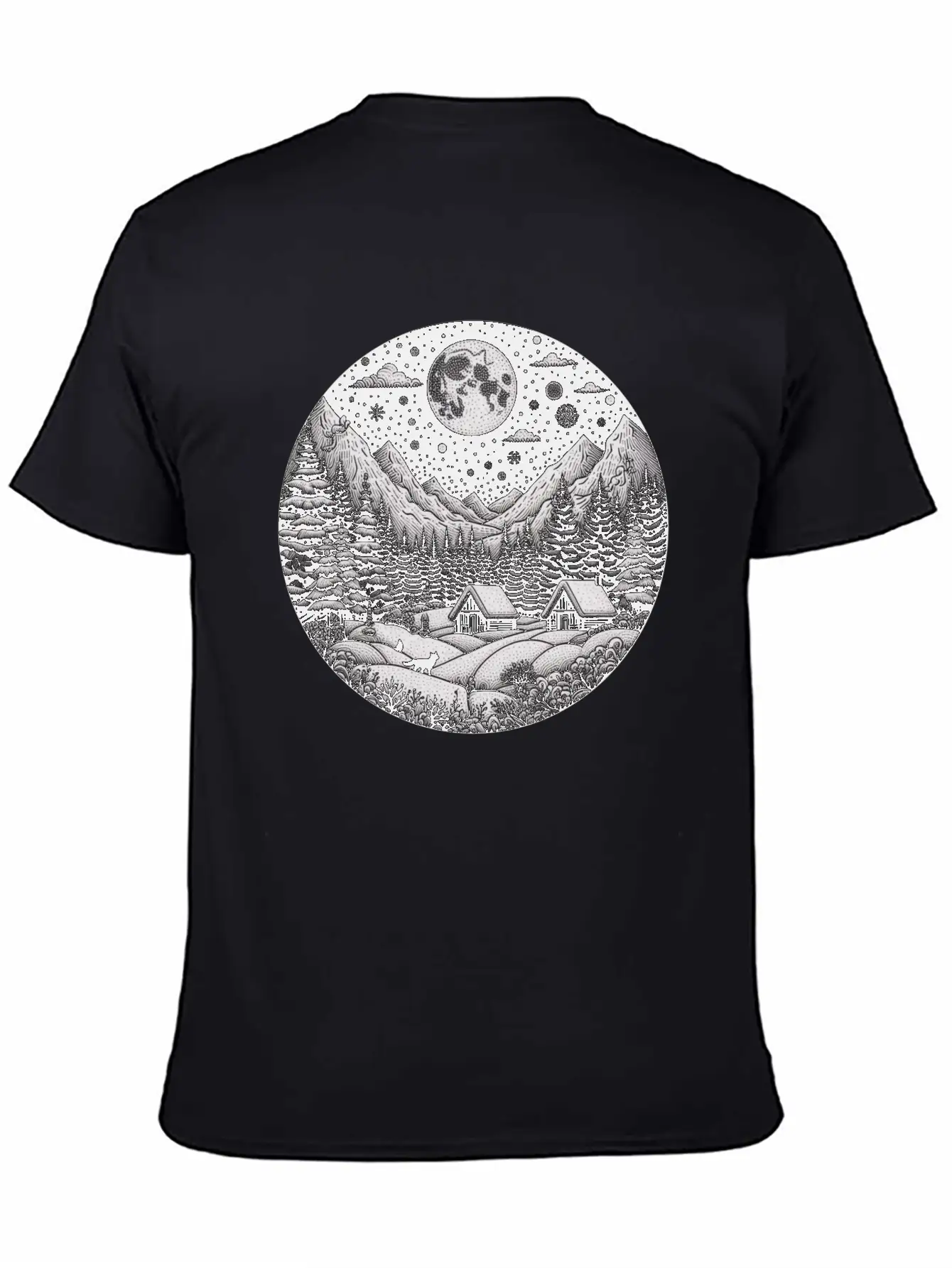 Night In Winter Timeless Short Sleeve Tee – Comfy And Minimalist Design